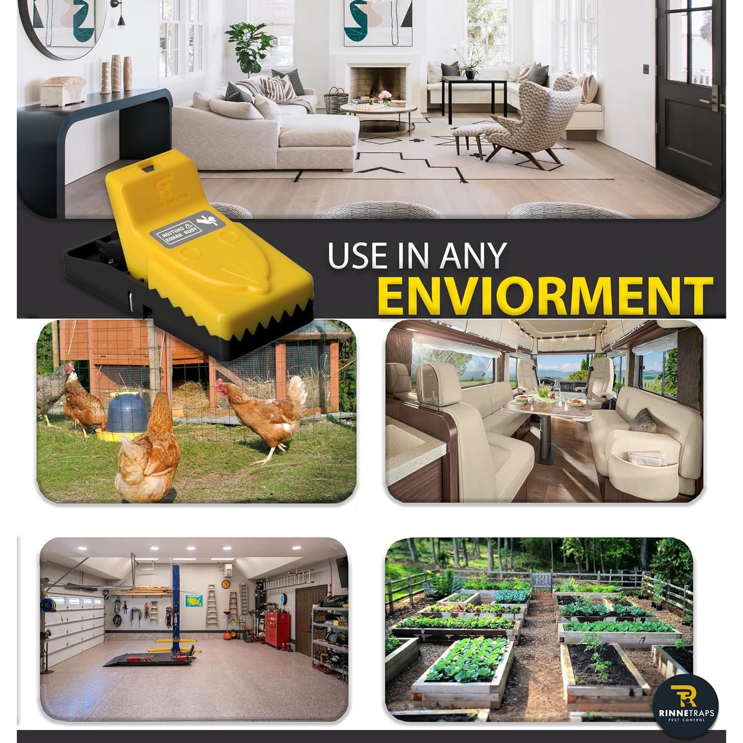 Trampa para Ratones RinneTraps Snap N Trap - Paquete de 4