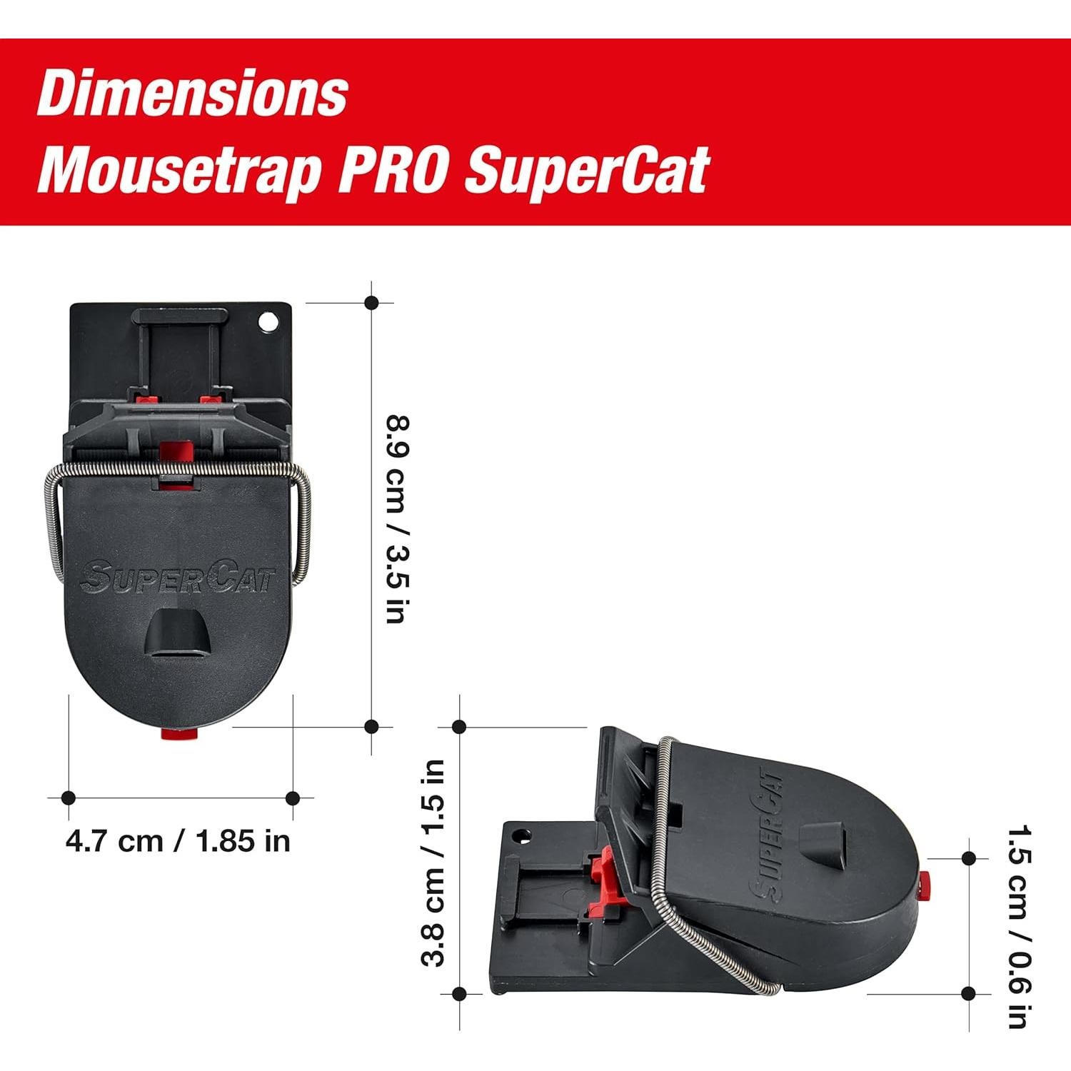Trampa para Ratones SWISSINNO PRO SuperCat - 4 Trampas + Cebo