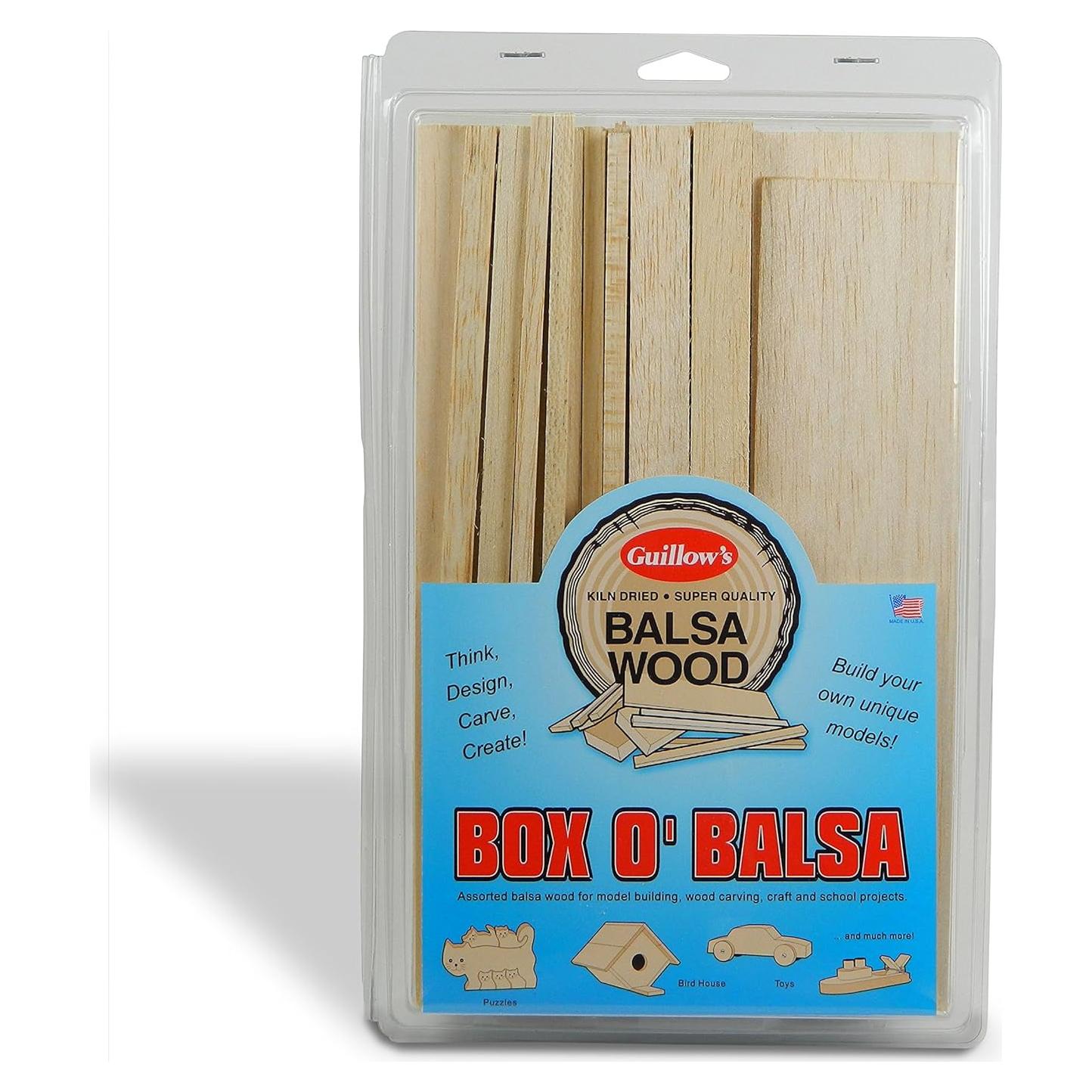 Kit de Modelo de Caja de Balsa Guillow's 100 Piezas 0.45 kg