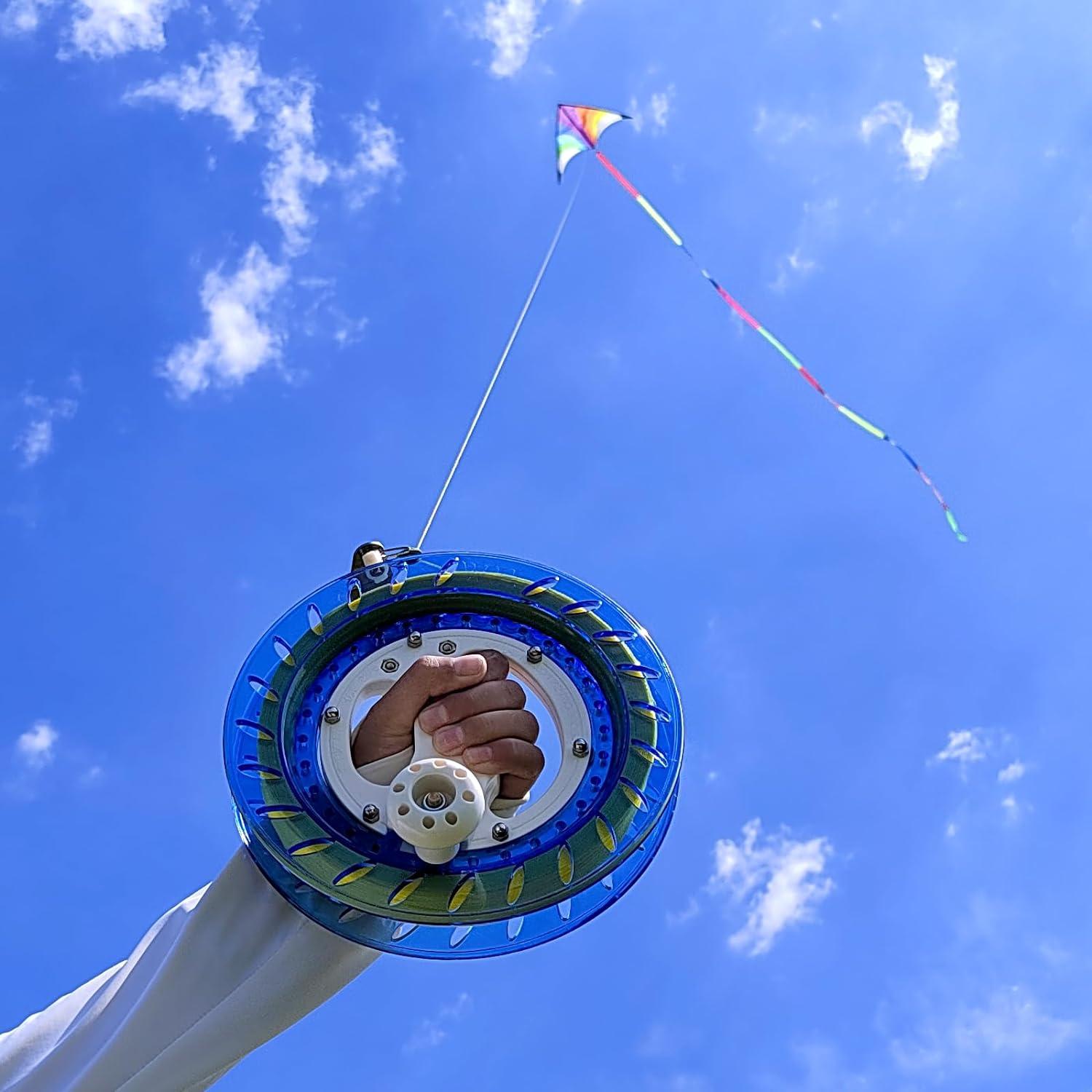 Carrete de Hilo de Cometa Simxkai 2000ft Rojo con Bloqueo