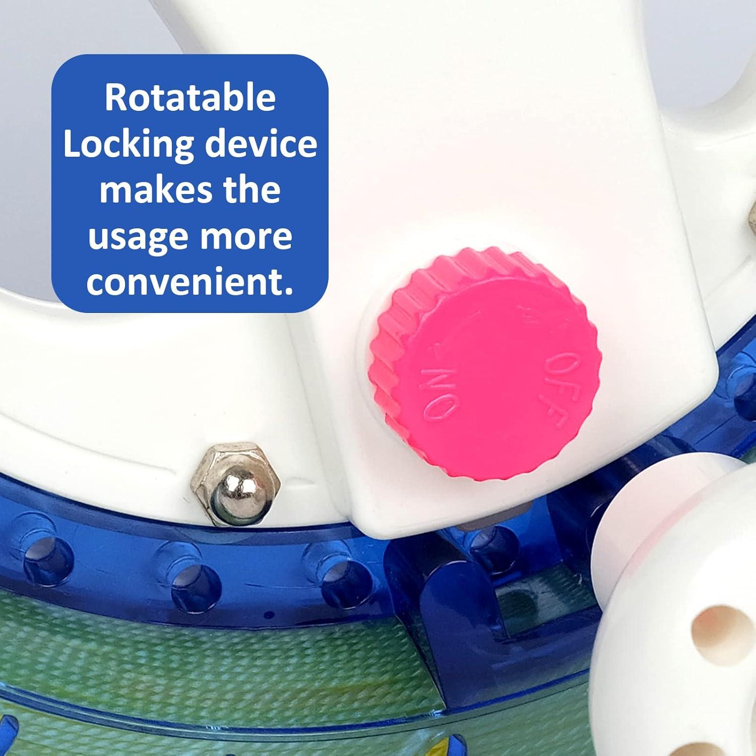 Carrete de Hilo de Cometa Simxkai 2000ft Rojo con Bloqueo