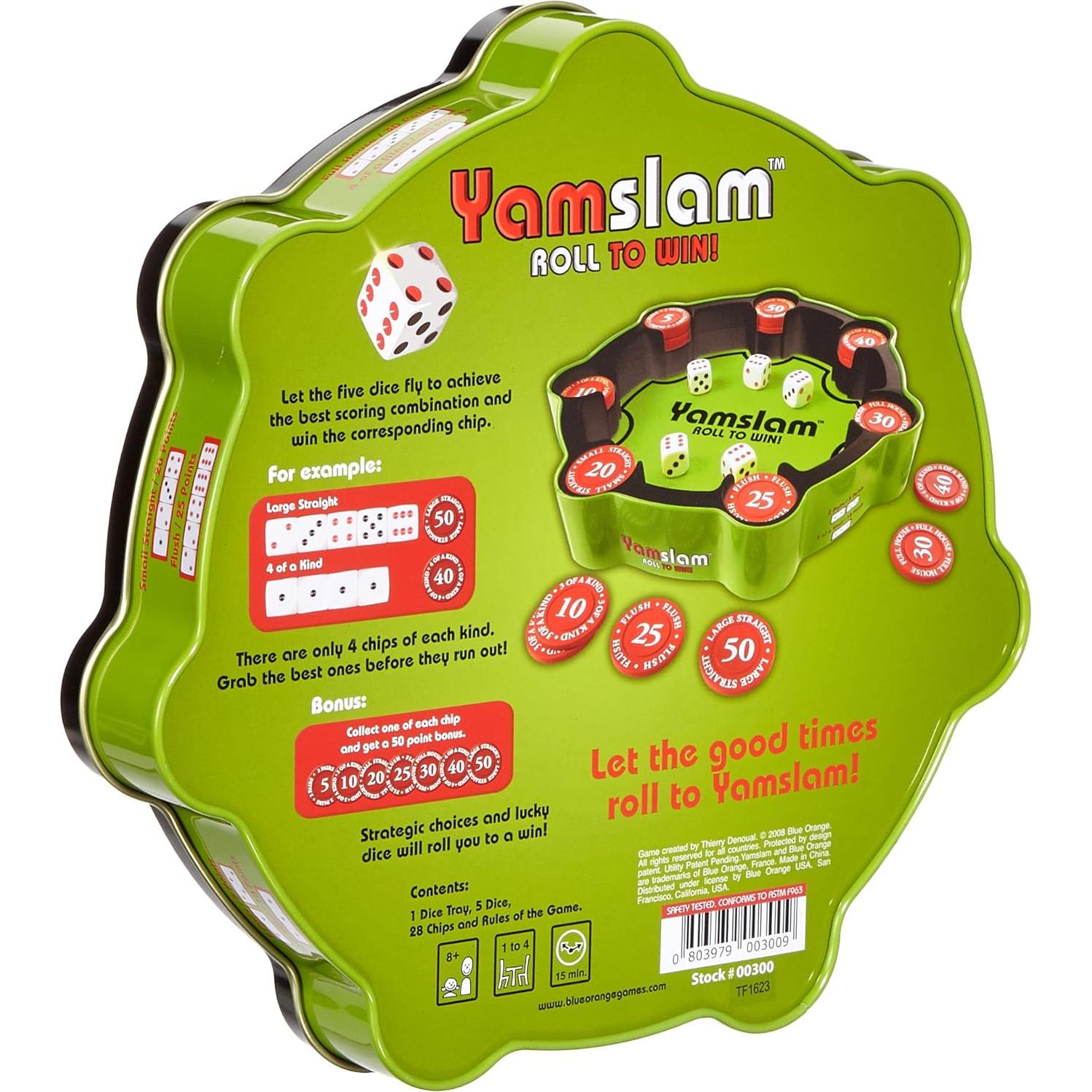 Juego de Dados Yamslam Blue Orange - Diversión Familiar 1-4 Jugadores