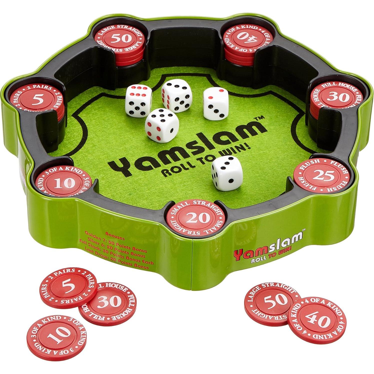 Juego de Dados Yamslam Blue Orange - Diversión Familiar 1-4 Jugadores