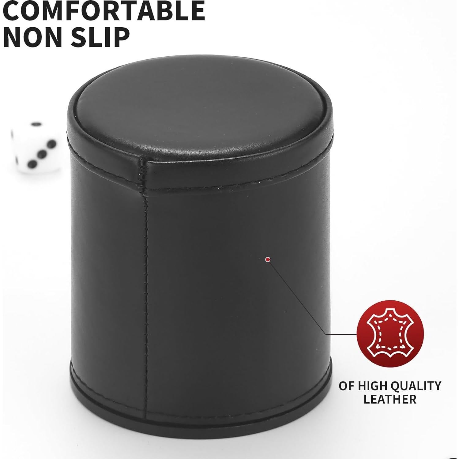 Juego de 5 Copas de Dados RERIVER con 6 Dados Acrílicos