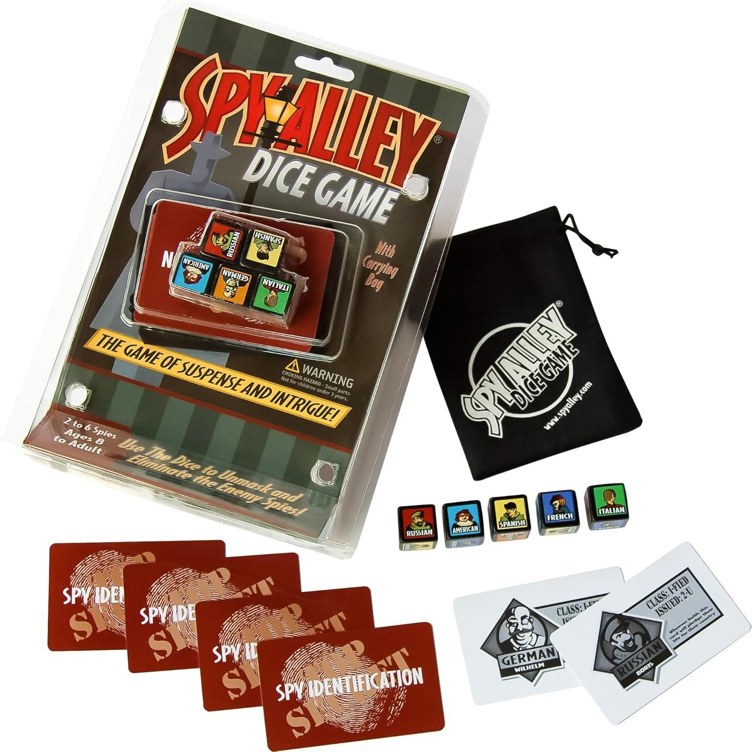 Juego de Dados Spy Alley - Adivinanza de Identidad Oculta