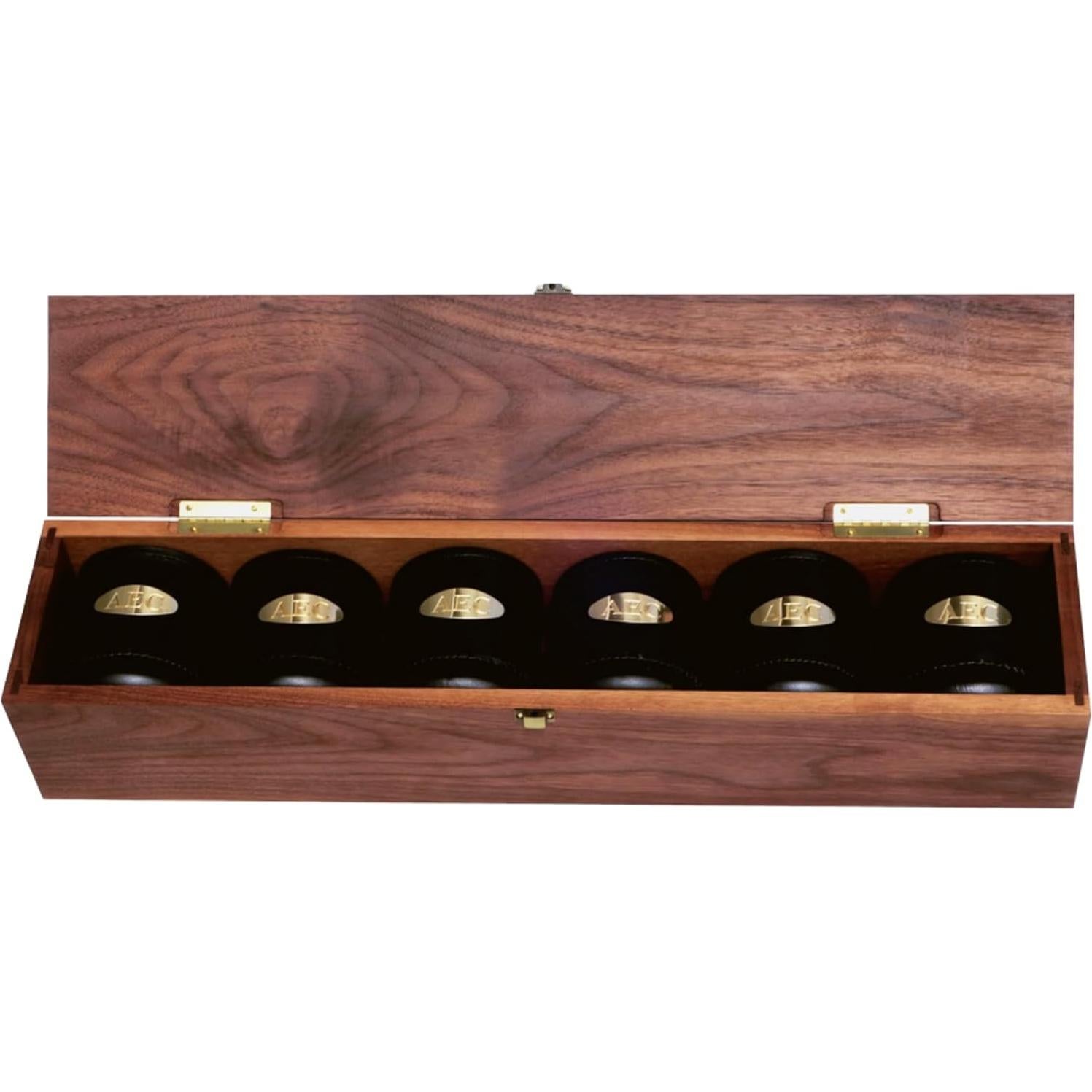 Juego de Copas para Dados Alex Cramer 6 Piezas en Estuche de Nogal