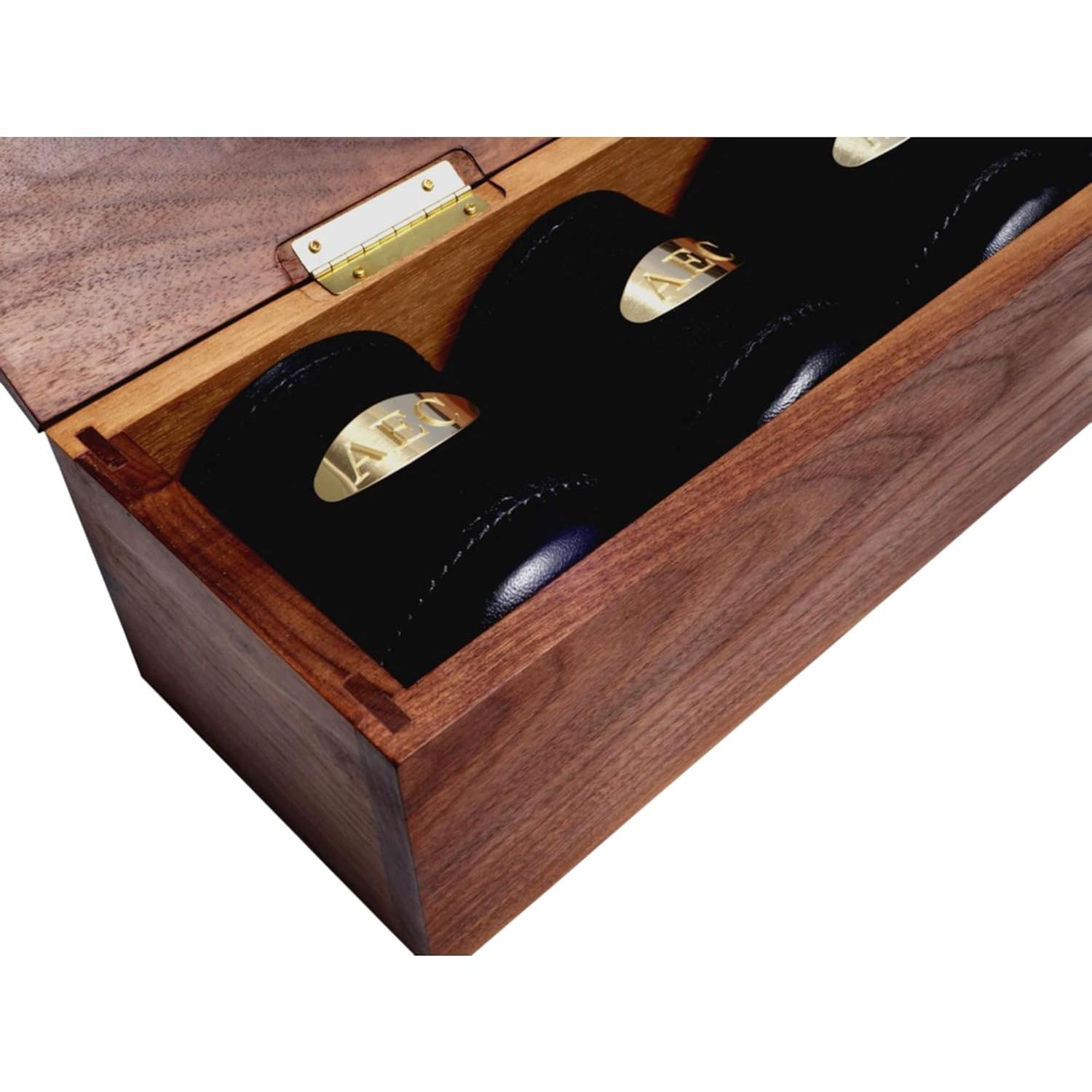 Juego de Copas para Dados Alex Cramer 6 Piezas en Estuche de Nogal