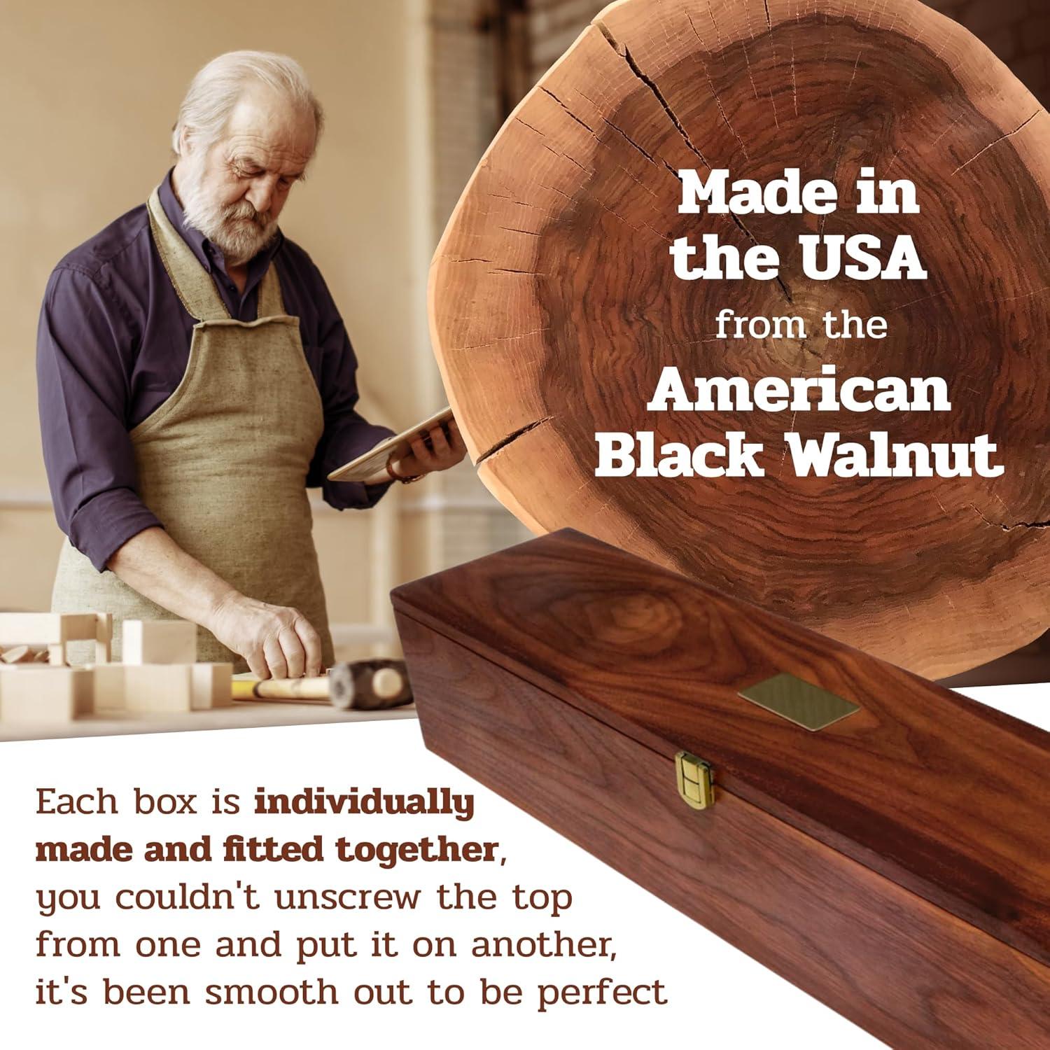 Juego de Copas para Dados Alex Cramer 6 Piezas en Estuche de Nogal