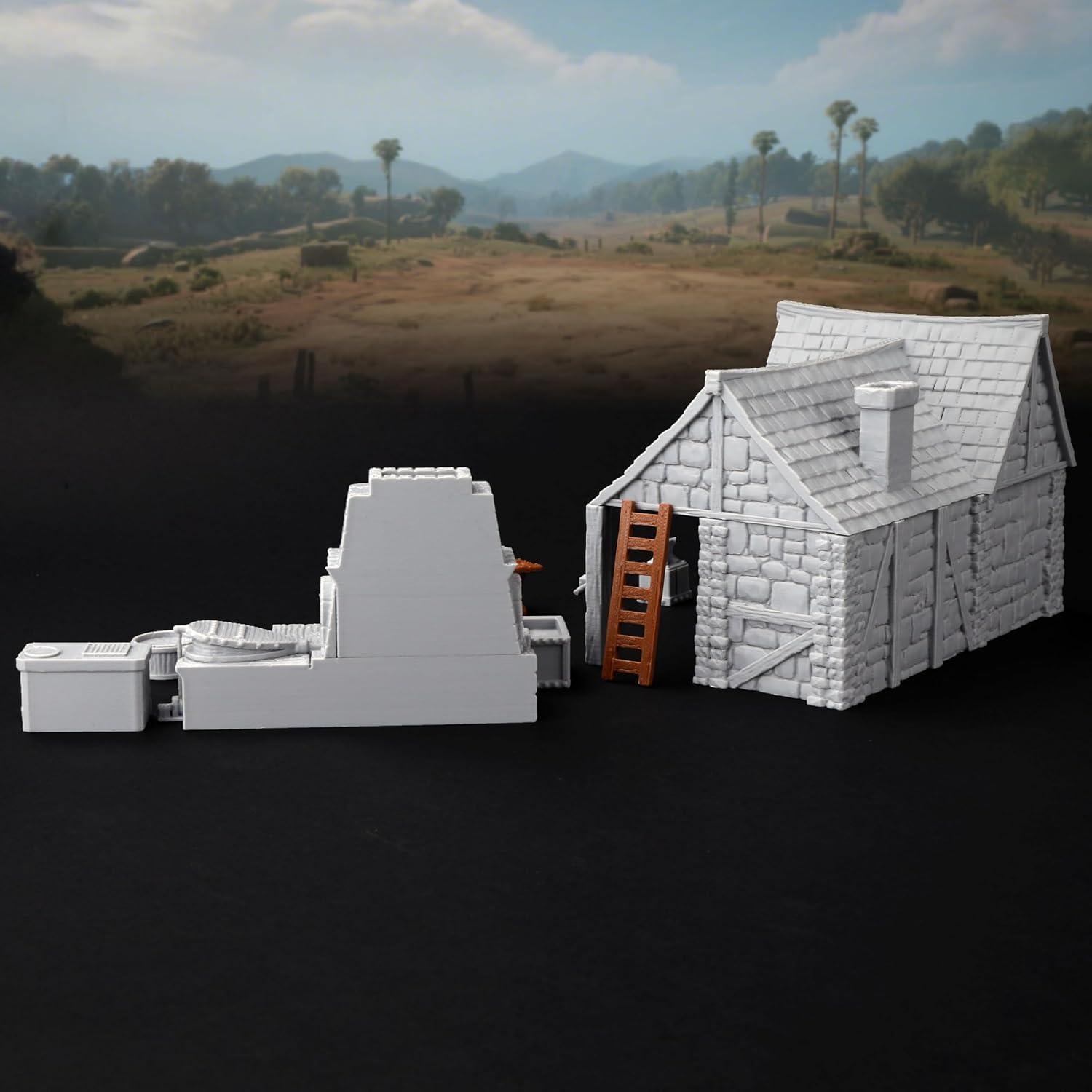 Juego de Terreno RPG AUSPDICE AF688 Taller del Herrero 3D