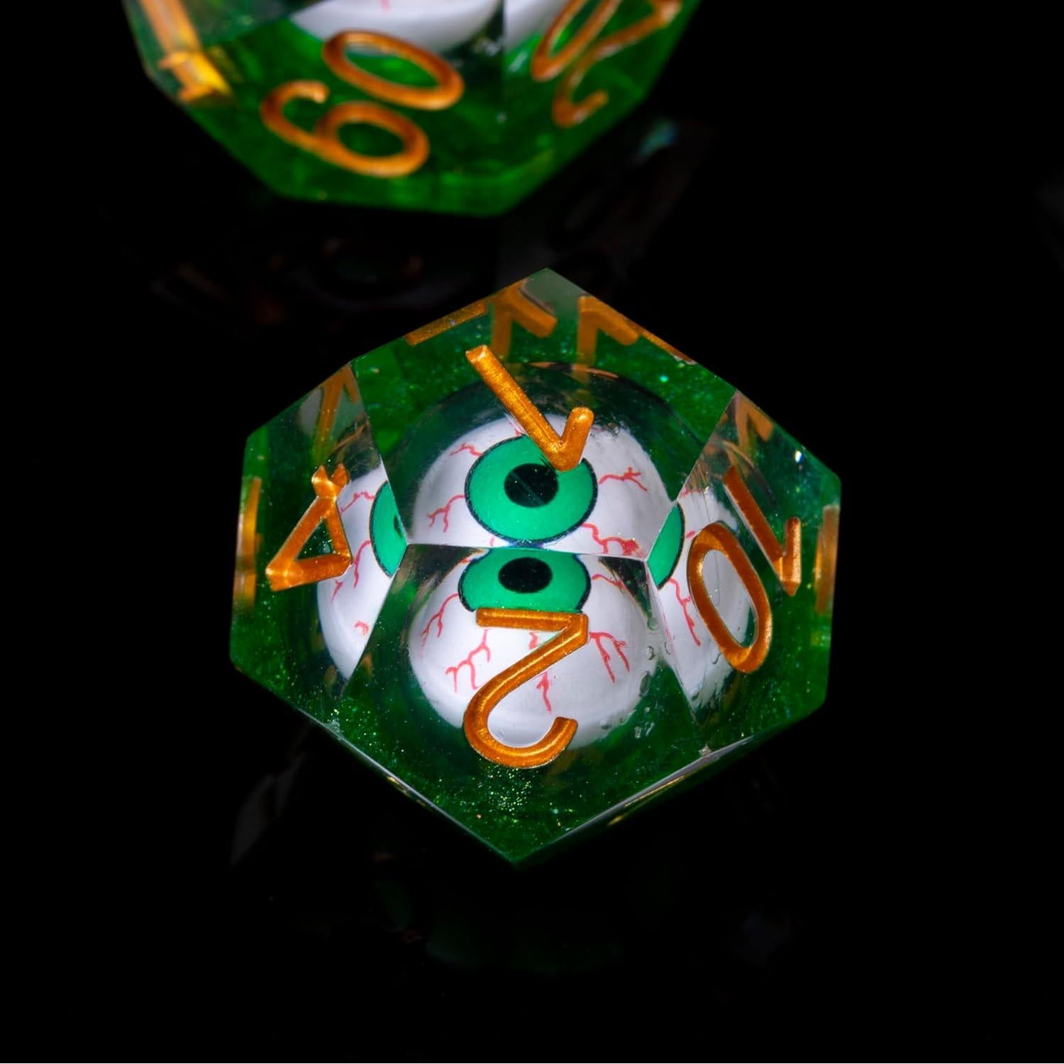 Conjunto de Dados DND Hechos a Mano FUGACITY 7 Piezas