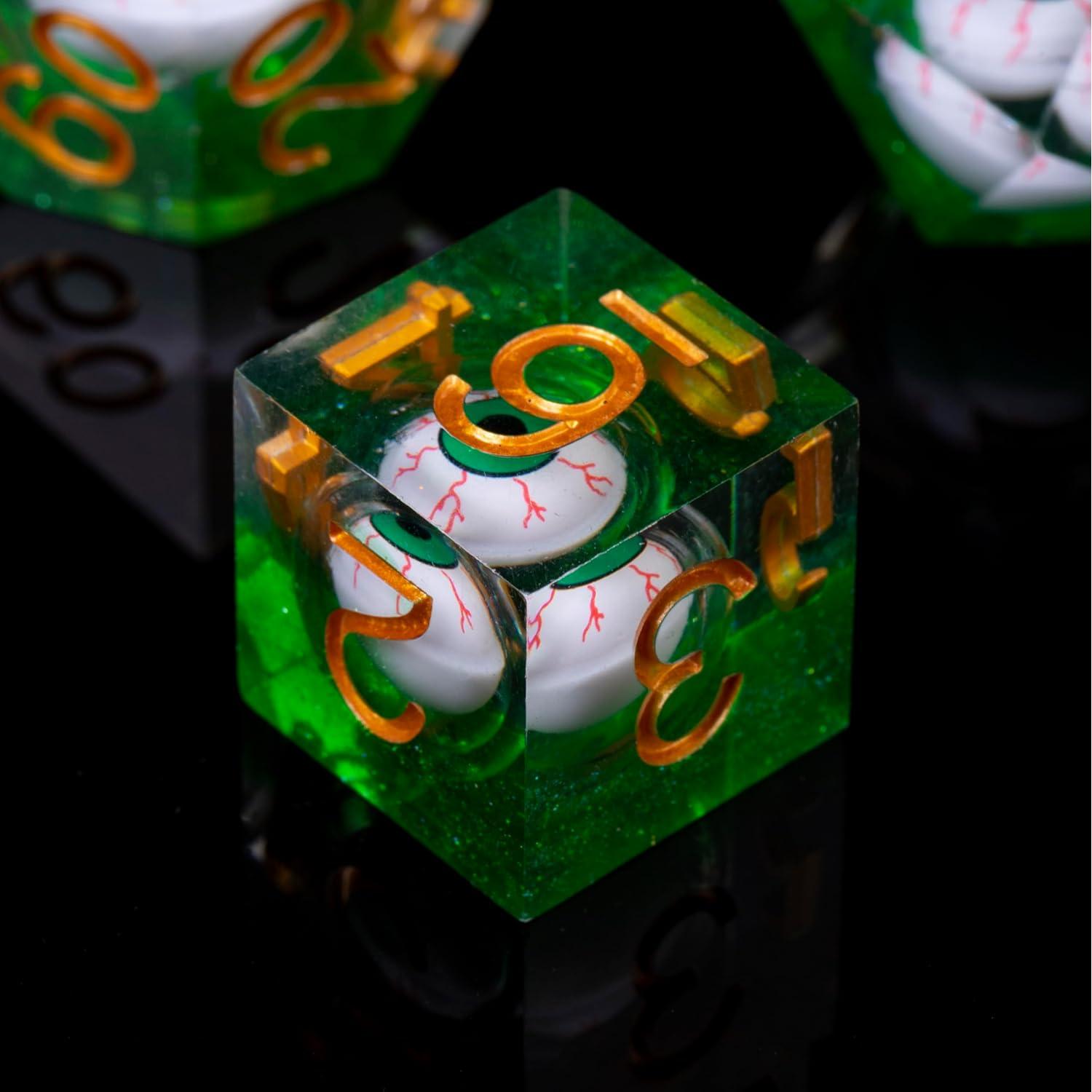 Conjunto de Dados DND Hechos a Mano FUGACITY 7 Piezas