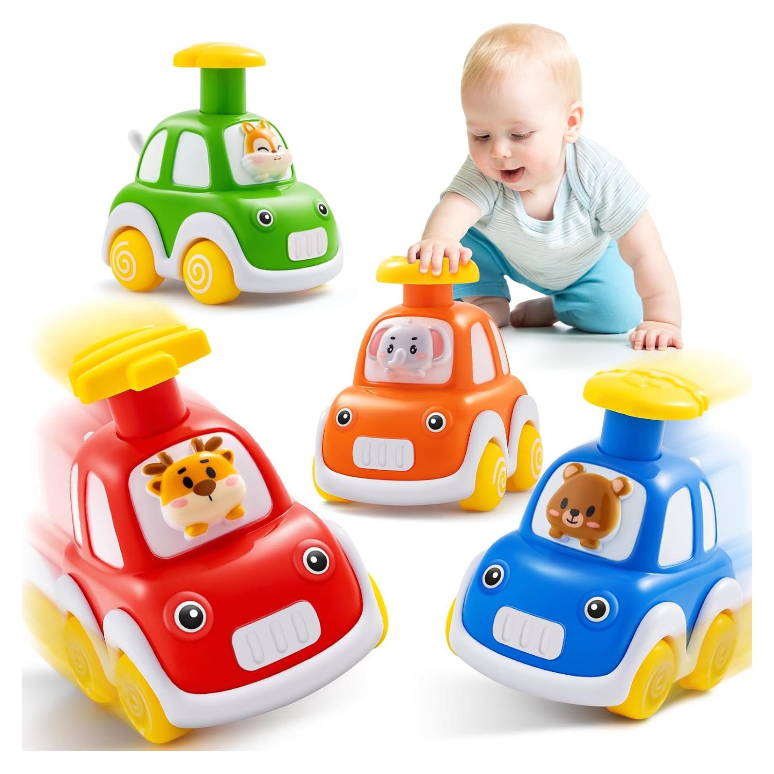 Juguetes de Coche de Fricción Shantou - Paquete de 4 Animales