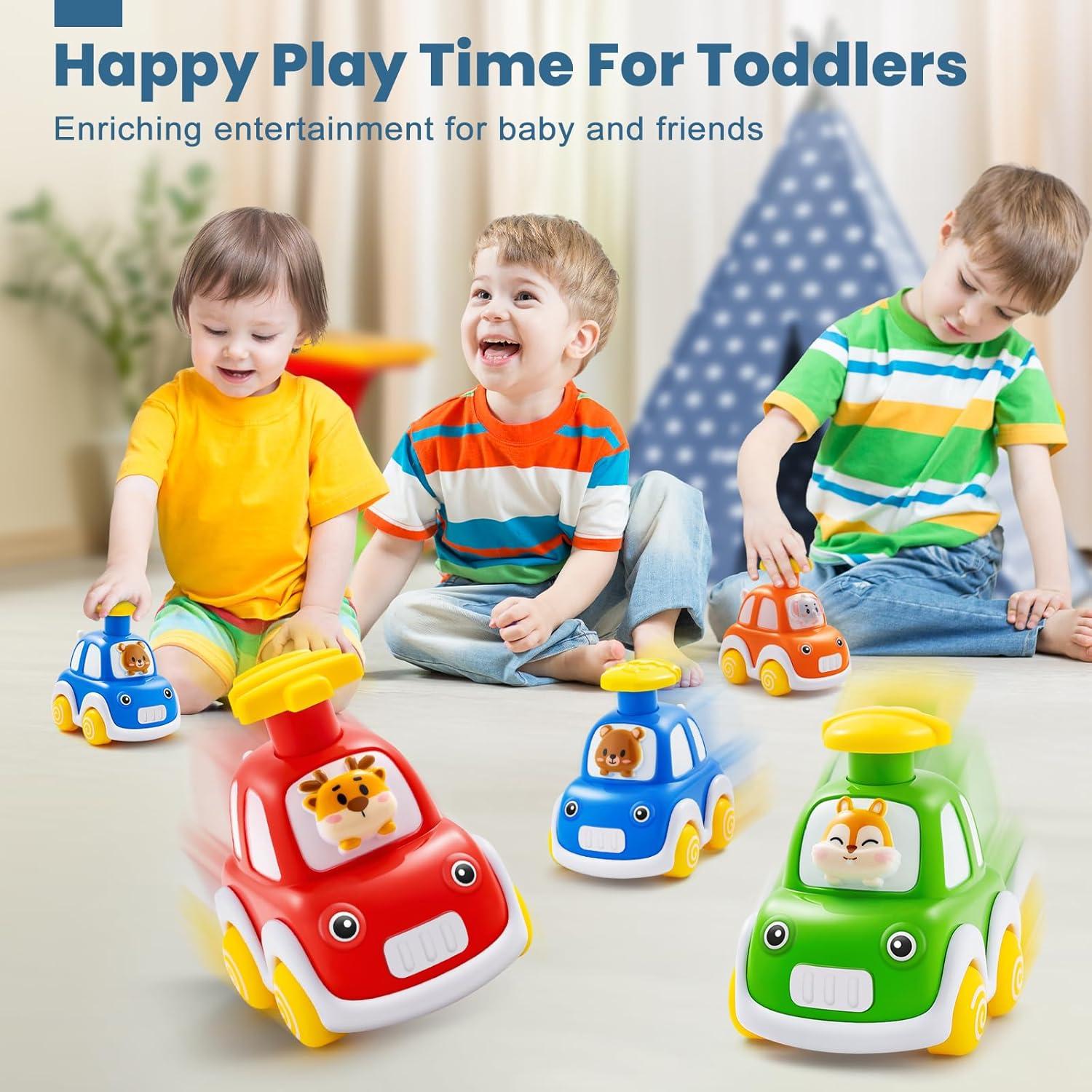 Juguetes de Coche de Fricción Shantou - Paquete de 4 Animales