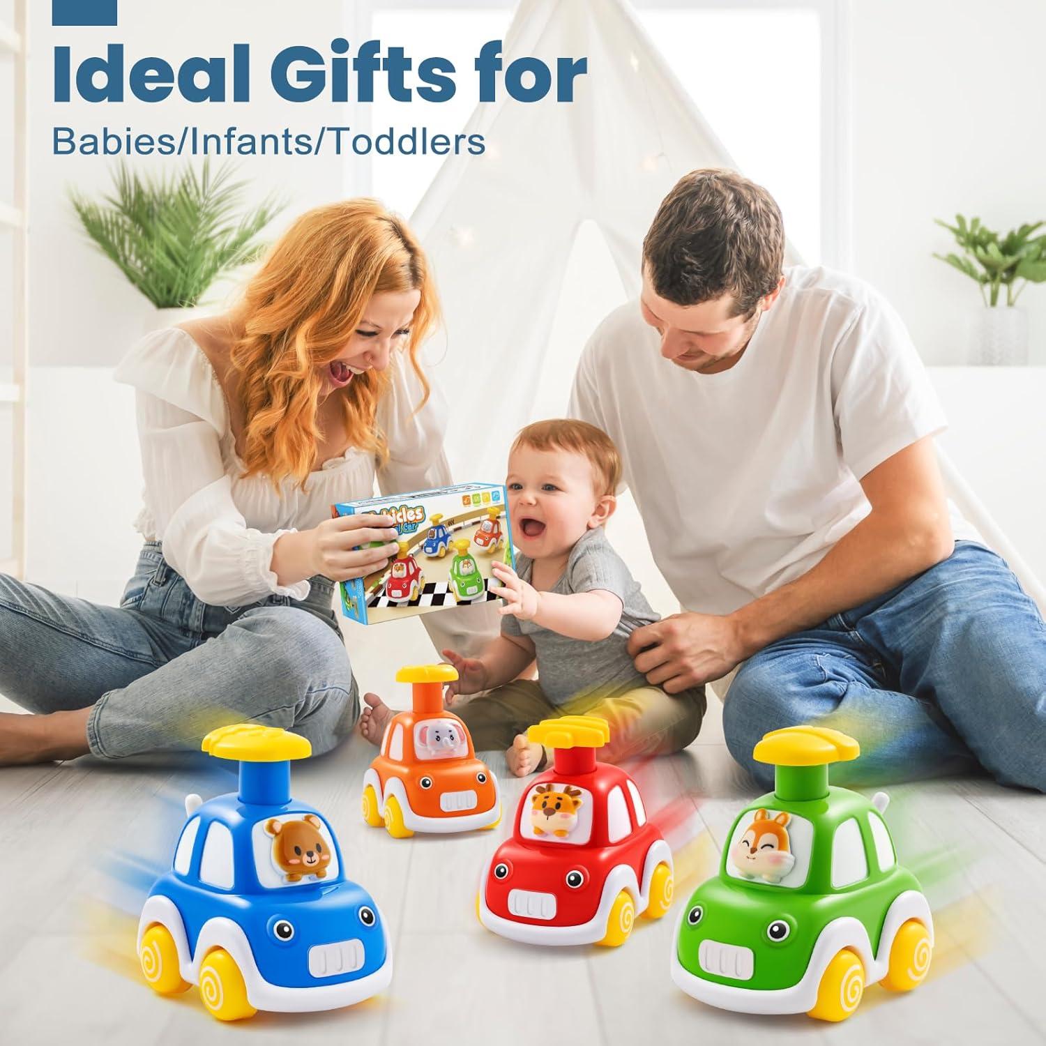 Juguetes de Coche de Fricción Shantou - Paquete de 4 Animales