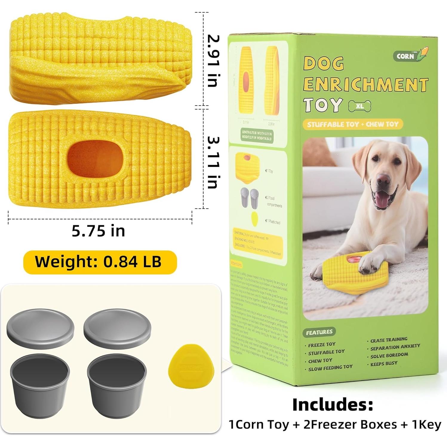 Juguete Interactivo para Perros Mile High Life - Mazorca de Maíz