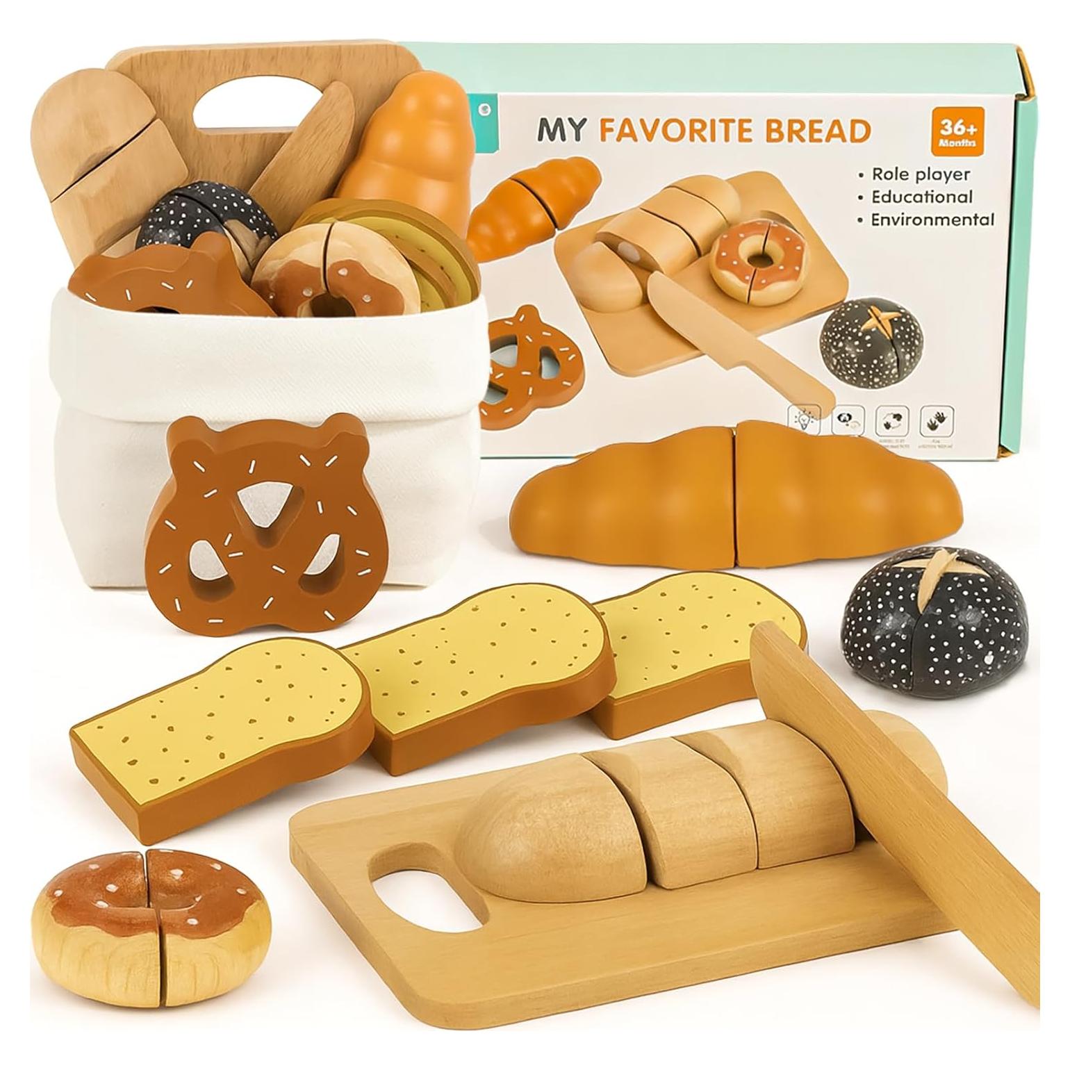 Juego de Cocina de Madera 18 Piezas con Bolsa - KABI-0190