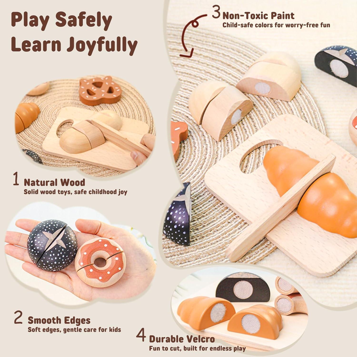 Juego de Cocina de Madera 18 Piezas con Bolsa - KABI-0190