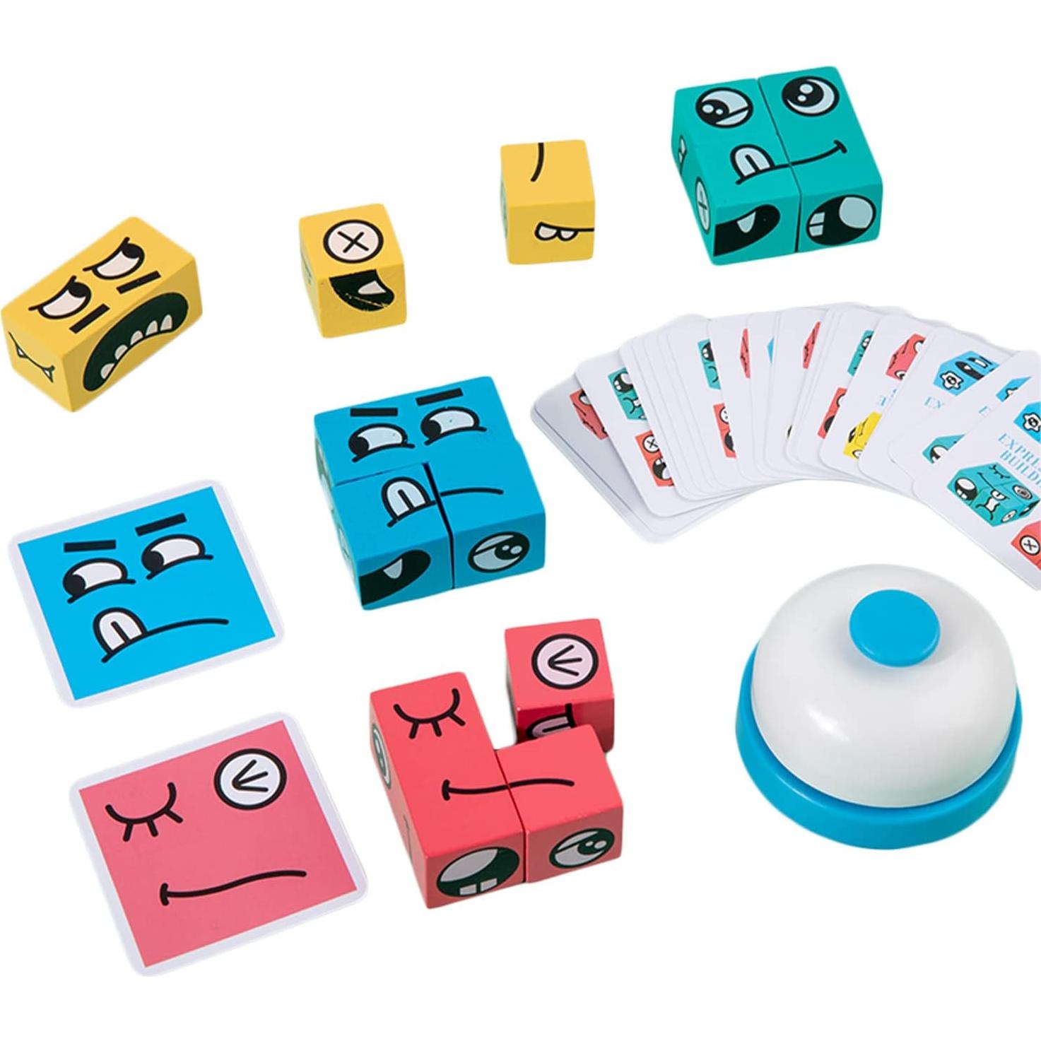 Juego de Bloques de Construcción Varbertos - Cubo de Expresiones