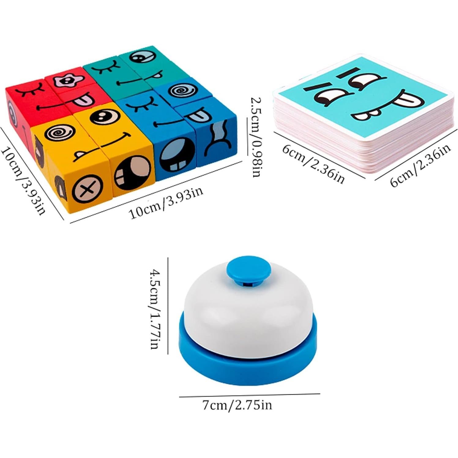 Juego de Bloques de Construcción Varbertos - Cubo de Expresiones