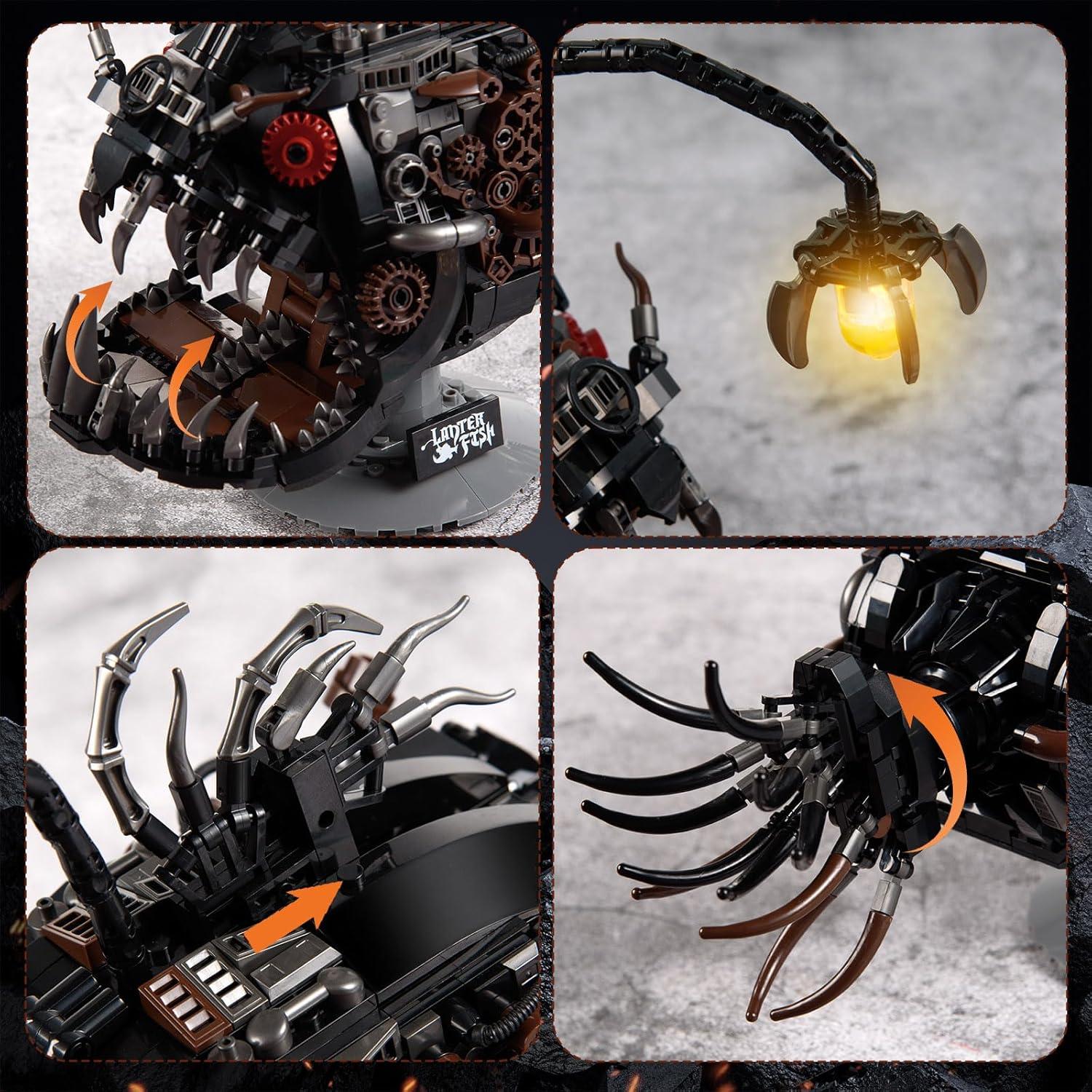 Juego de Bloques de Construcción Pez Linterna Mecánico 1038 PCS