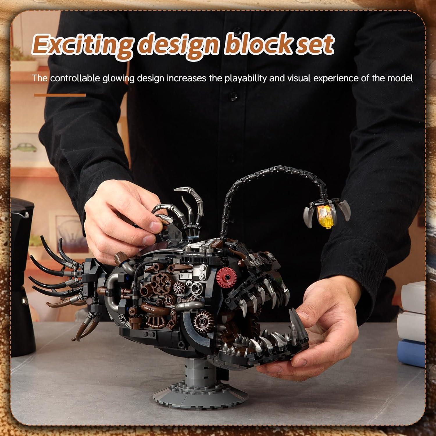 Juego de Bloques de Construcción Pez Linterna Mecánico 1038 PCS