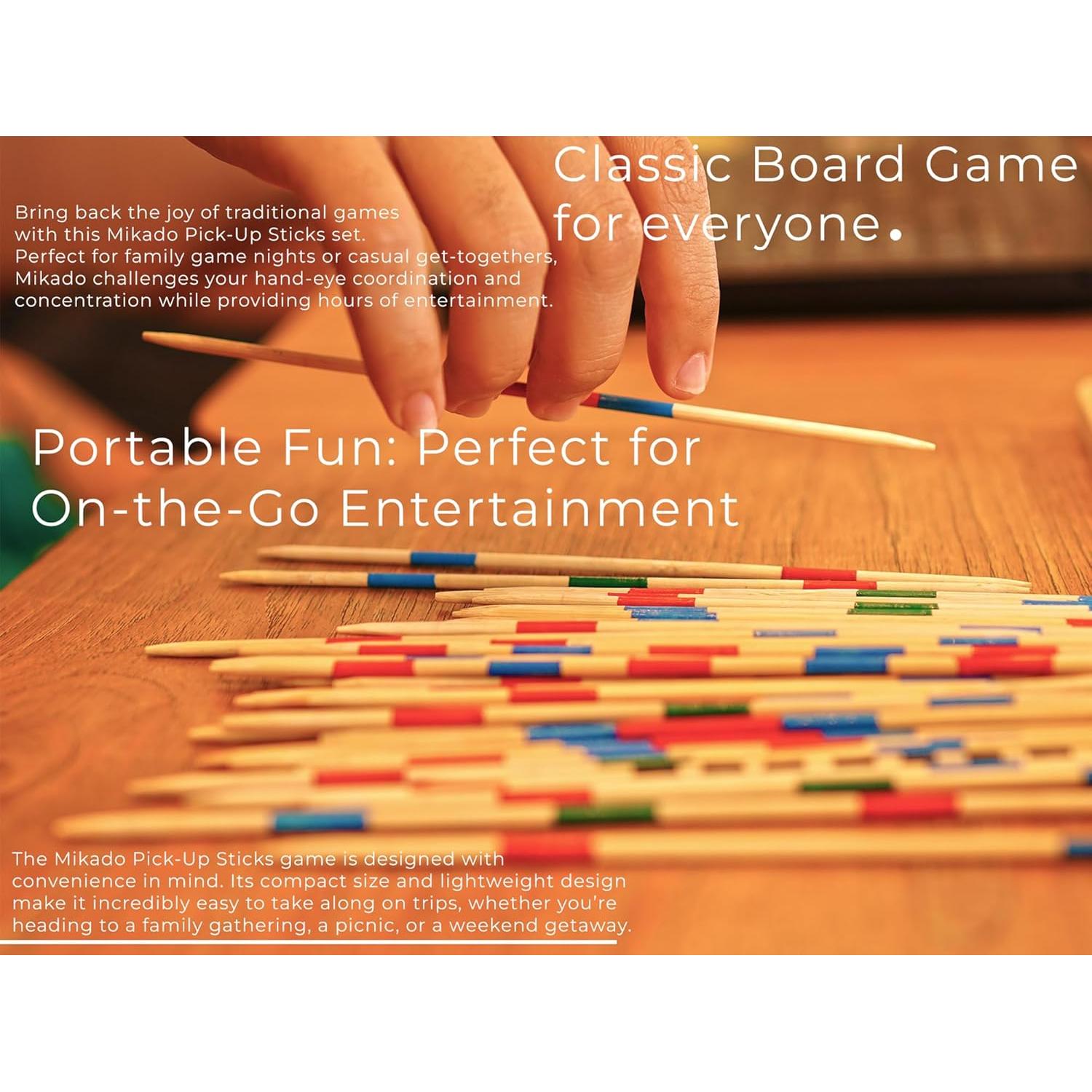 Juego de Mesa Clásico Mikado BSIRI para Niños y Adultos