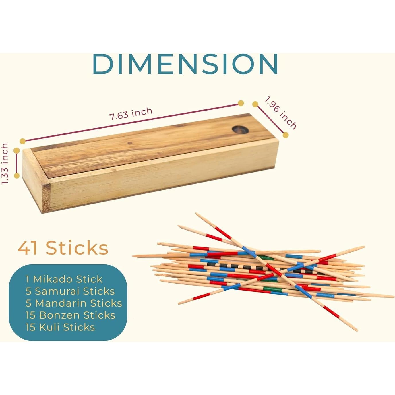 Juego de Mesa Clásico Mikado BSIRI para Niños y Adultos