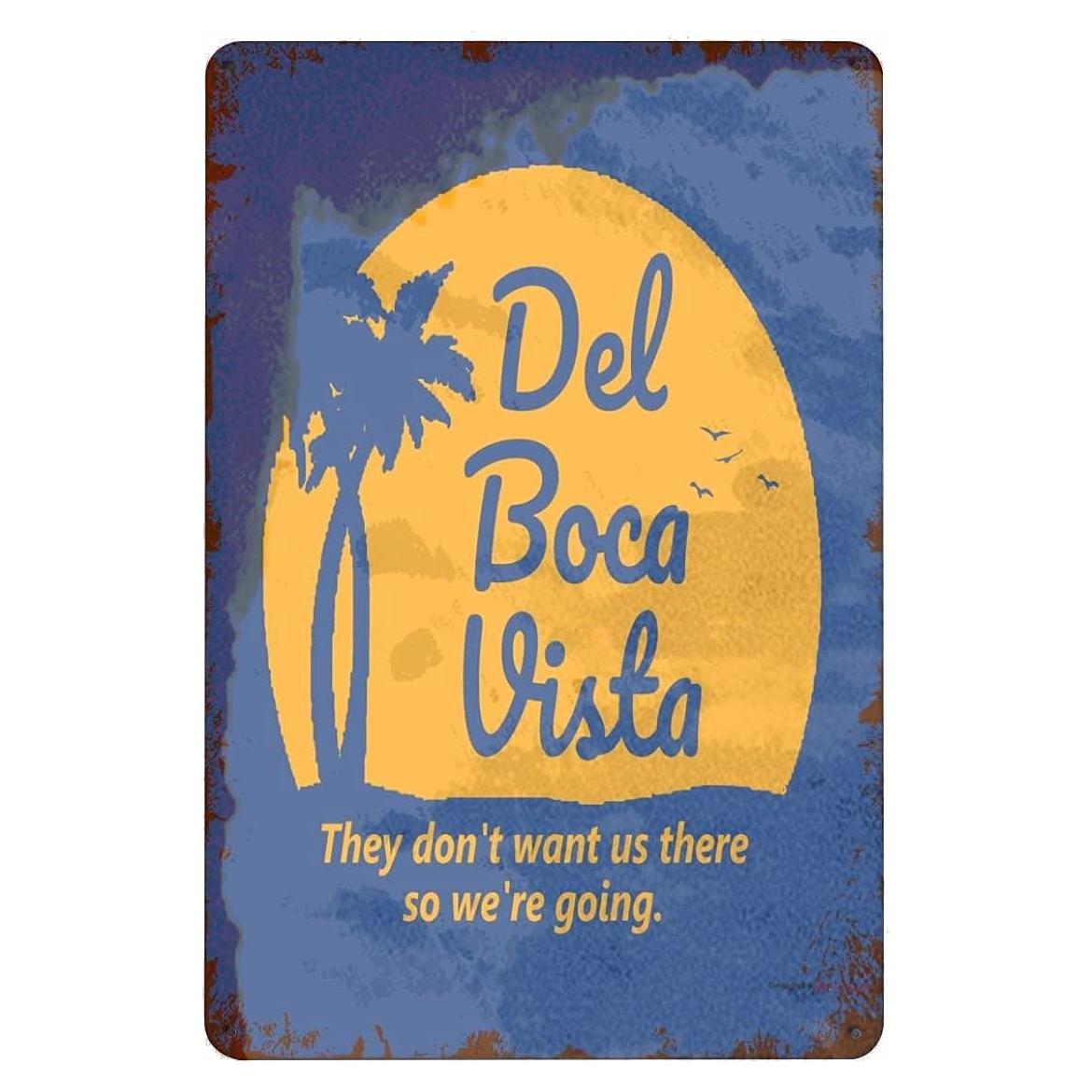 Letrero de Metal Vintage Seinfeld Del Boca Vista 30x20 cm