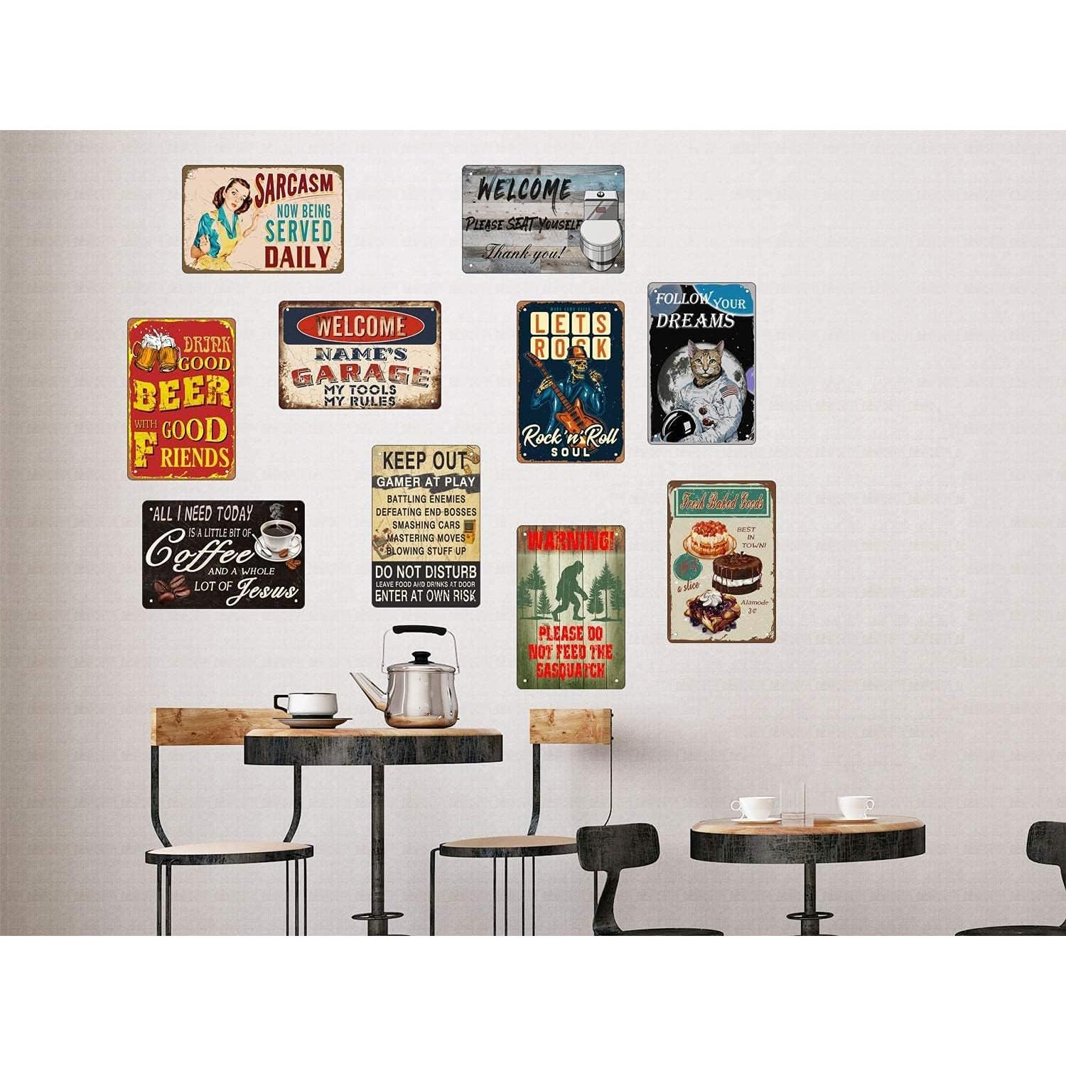 Letrero de Metal Vintage Seinfeld Del Boca Vista 30x20 cm