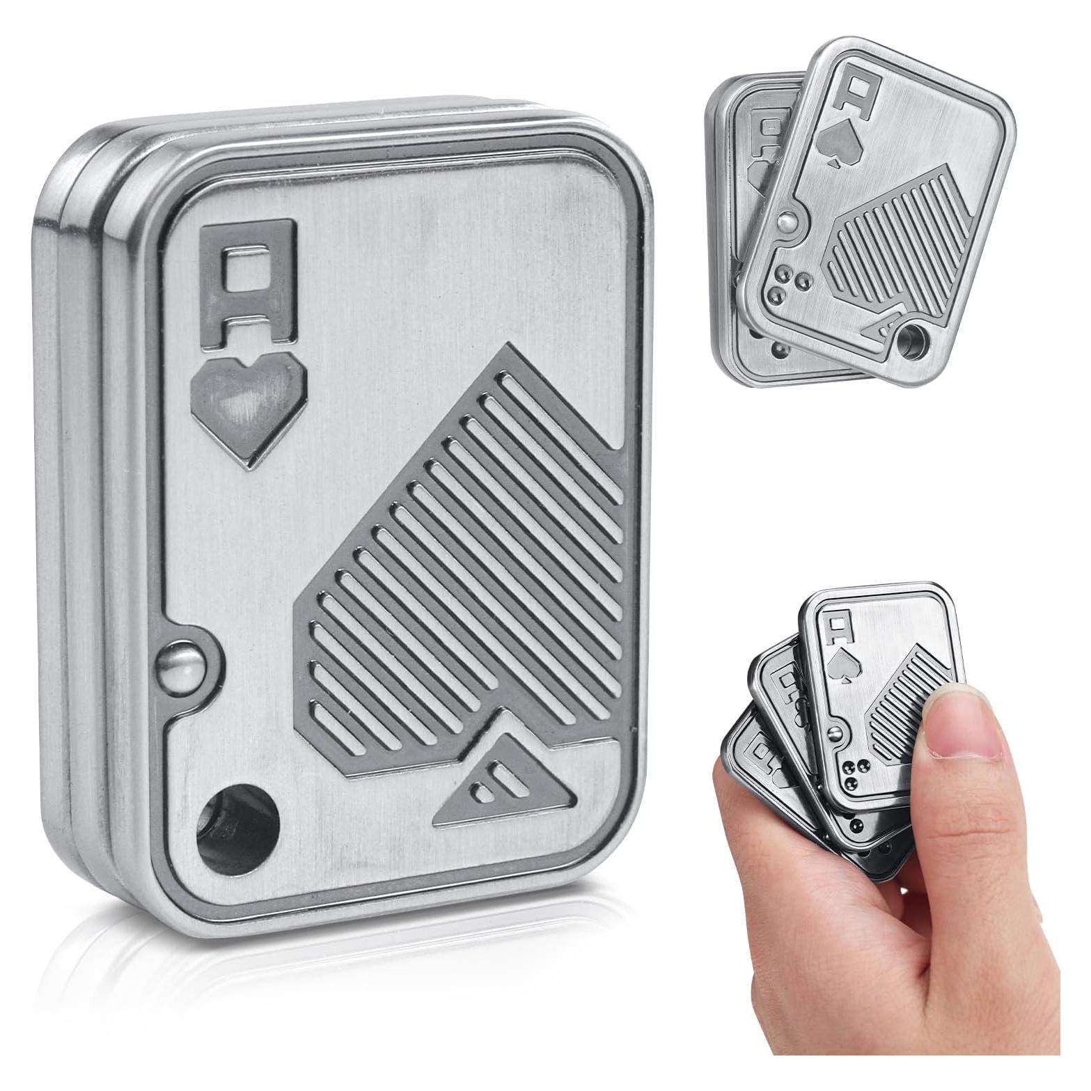 Deslizador Fidget de Metal TAMOXI Triple Poker Alivio Estrés