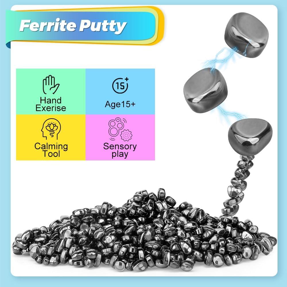 Juguetes Antiestrés Dilabnba 550PCS Putty Magnético Negro