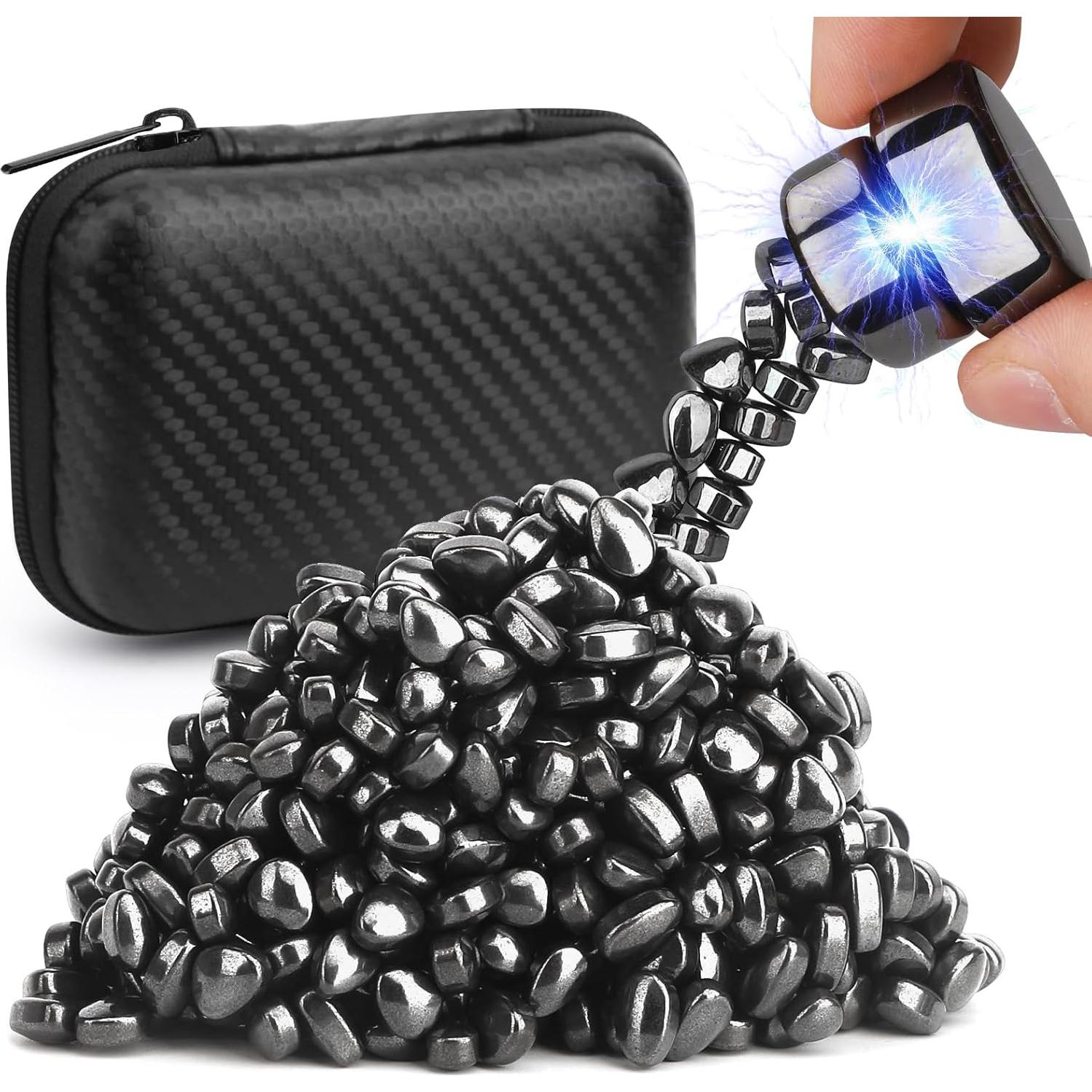 Juguetes Antiestrés Dilabnba 550PCS Putty Magnético Negro