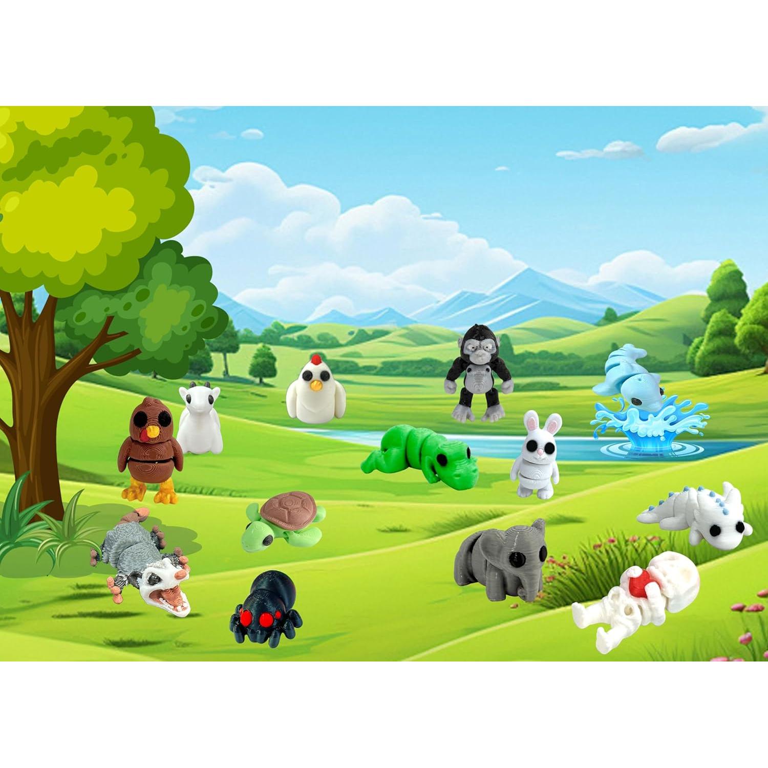 Juego de 41 Mini Figuras de Animales 3D - Zhejiang Jubang