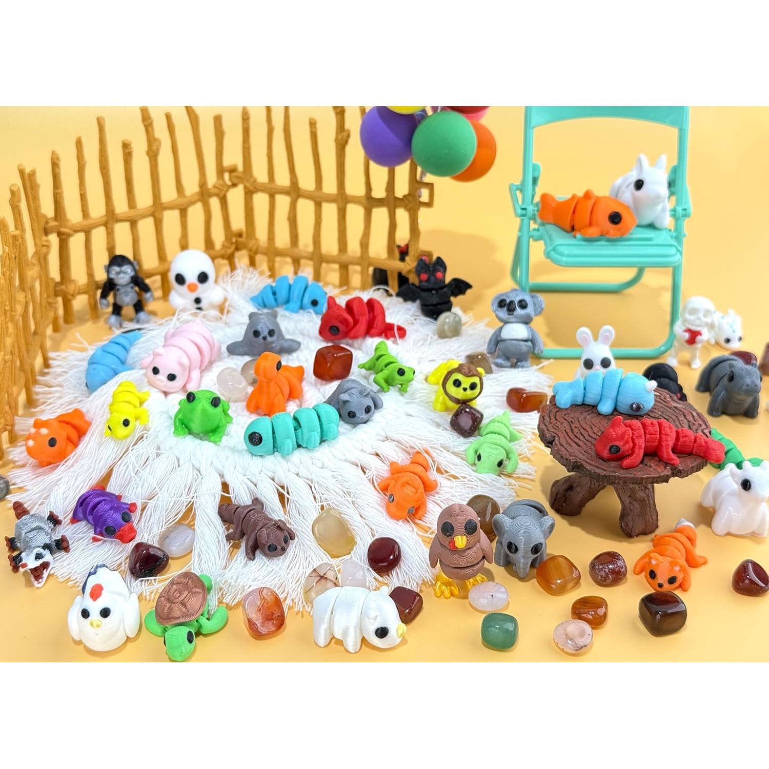 Juego de 41 Mini Figuras de Animales 3D - Zhejiang Jubang