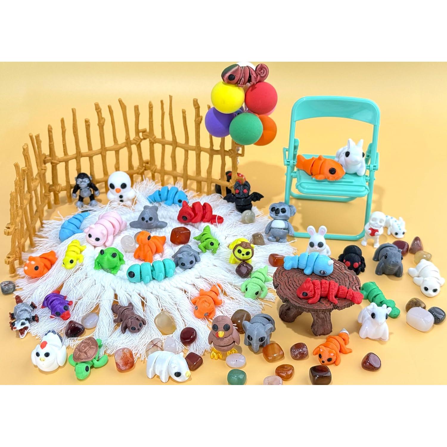 Juego de 41 Mini Figuras de Animales 3D - Zhejiang Jubang