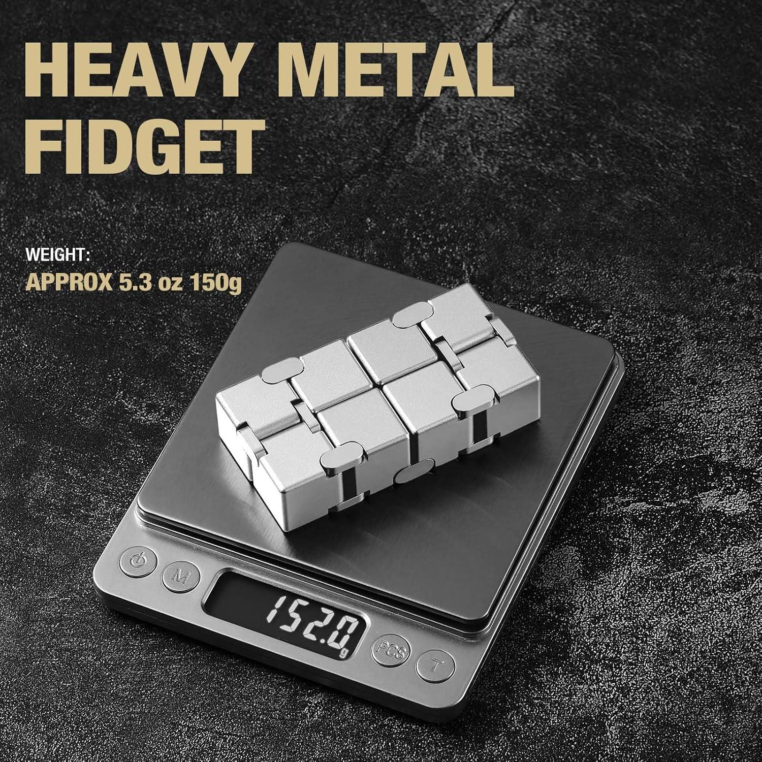 Cubo Fidget de Metal Yagnie para Alivio de Estrés y Ansiedad