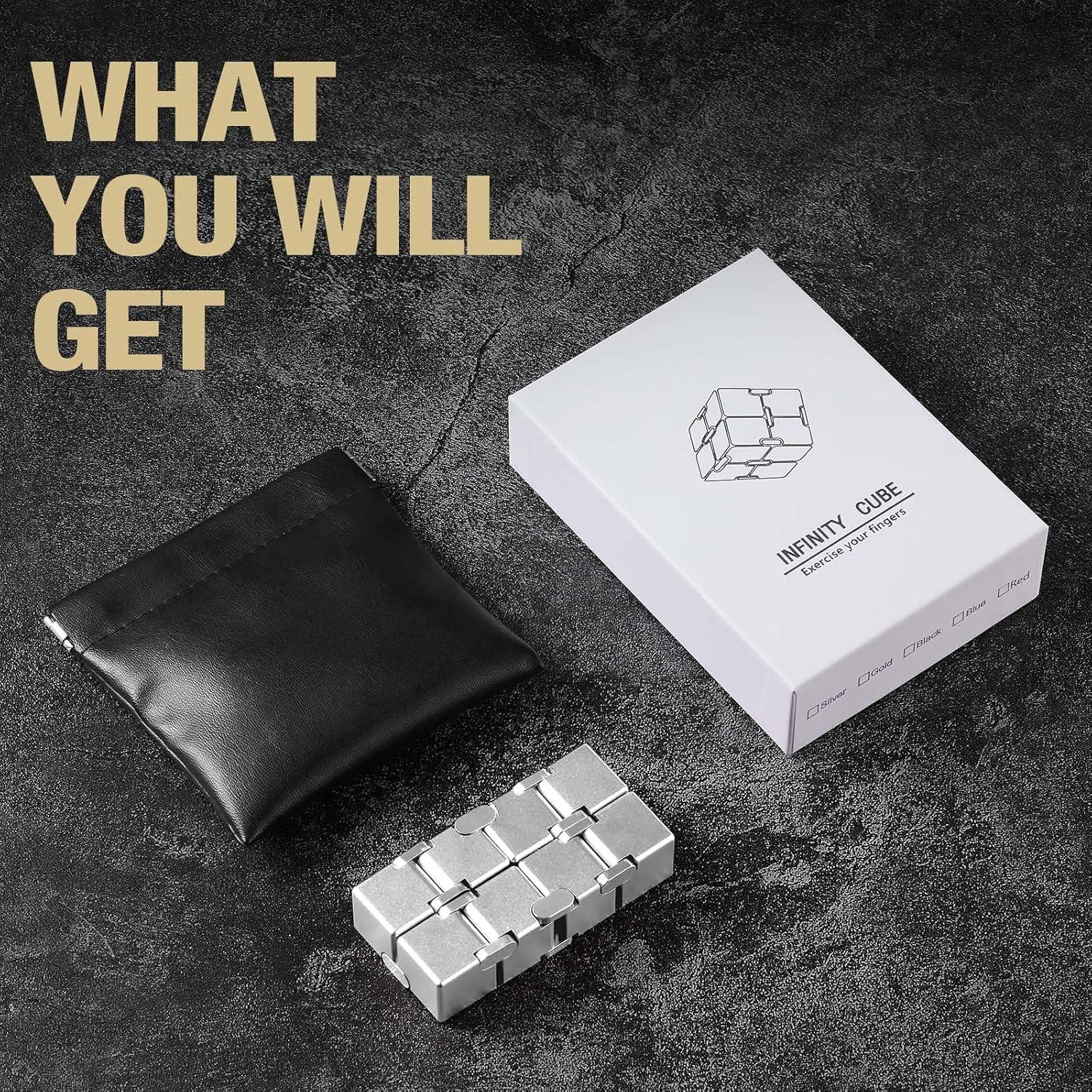 Cubo Fidget de Metal Yagnie para Alivio de Estrés y Ansiedad