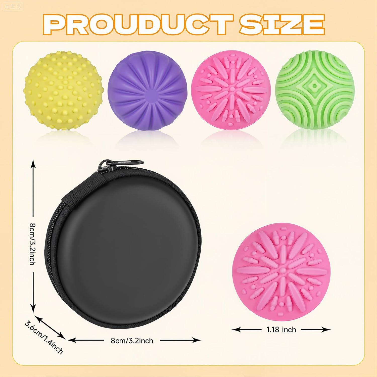 Bolas Magnéticas Antiestrés de Silicona - 4 Pcs - Longcheng