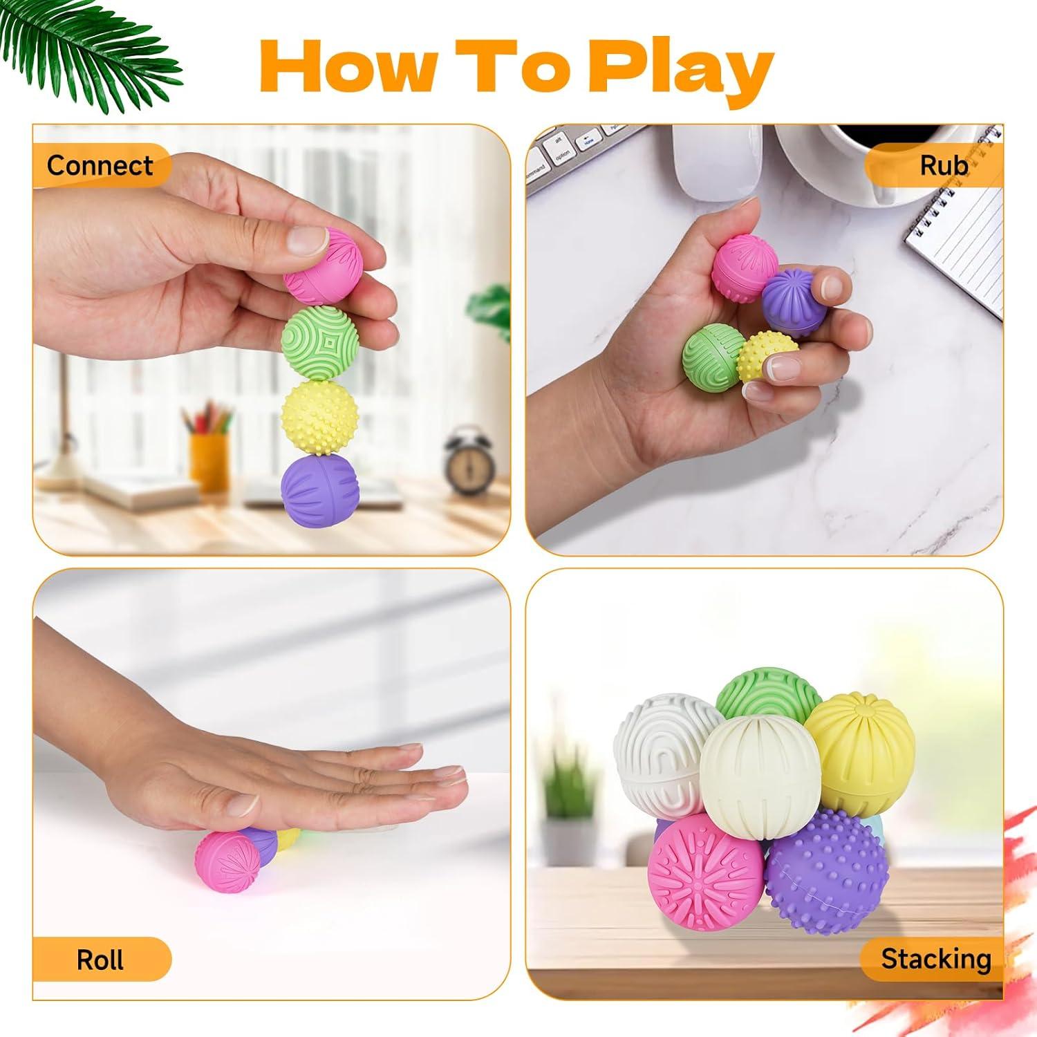 Bolas Magnéticas Antiestrés de Silicona - 4 Pcs - Longcheng