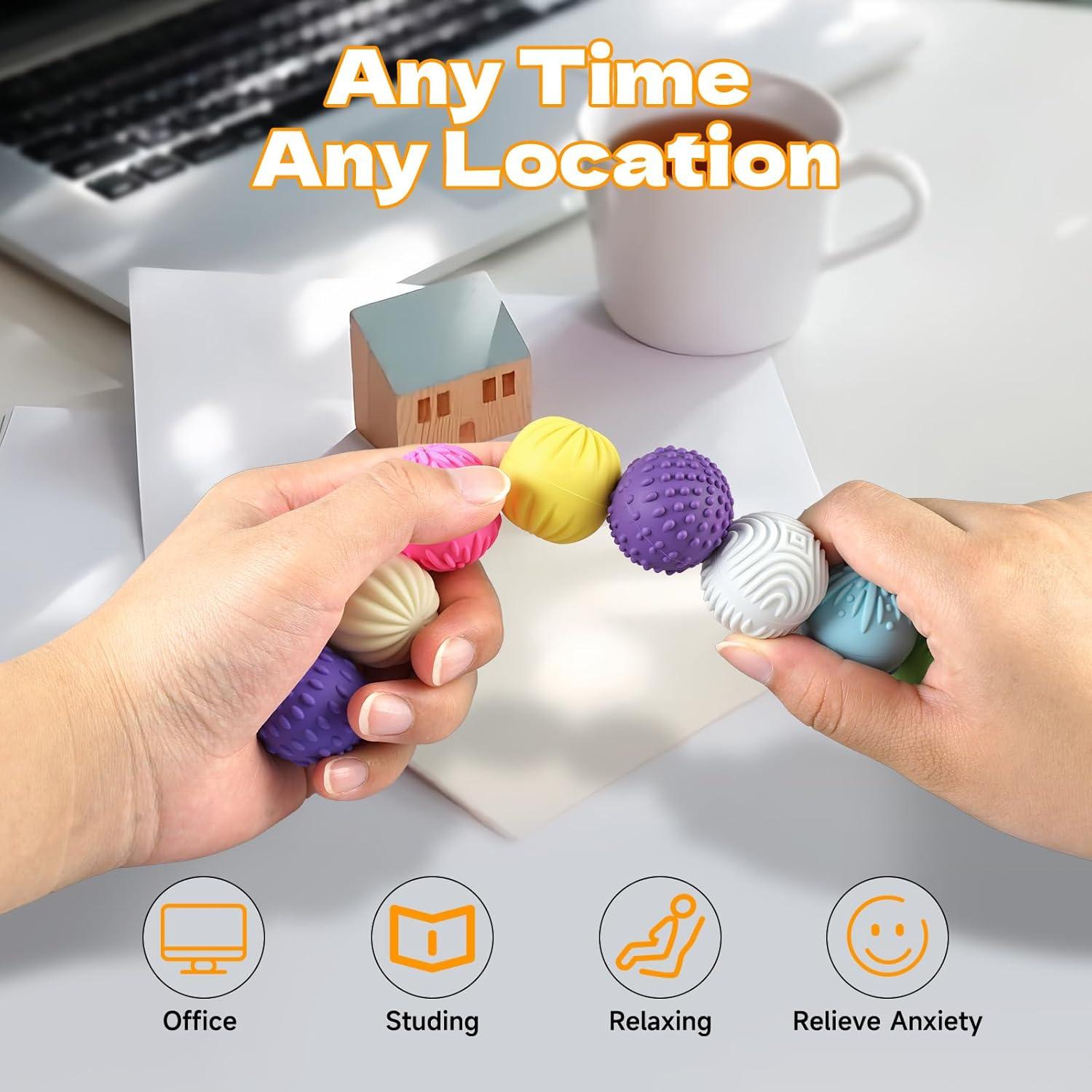 Bolas Magnéticas Antiestrés de Silicona - 4 Pcs - Longcheng