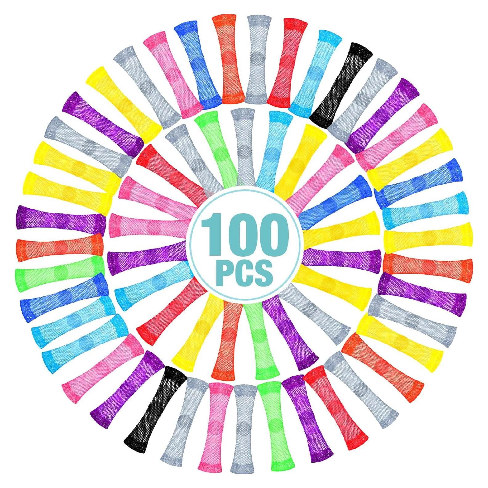 Macarrie 100 Juguetes Antiestrés de Canica de Malla para TDAH