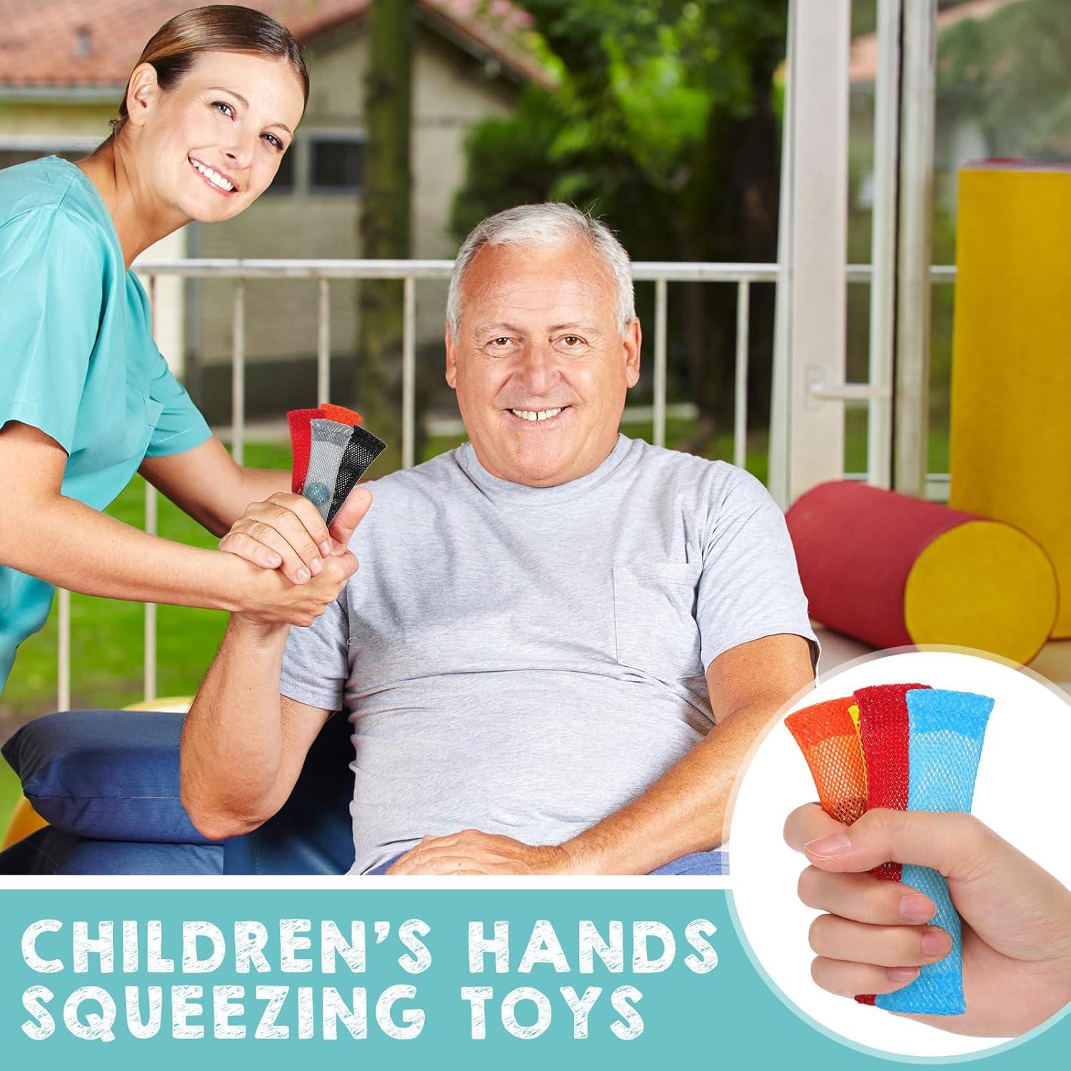 Macarrie 100 Juguetes Antiestrés de Canica de Malla para TDAH