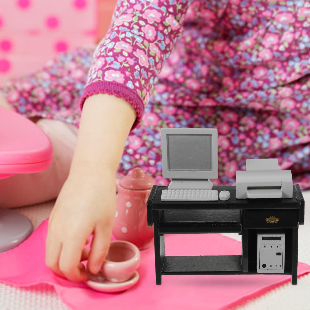 Conjunto de Muebles de Oficina Miniatura NUOBESTY 1:12