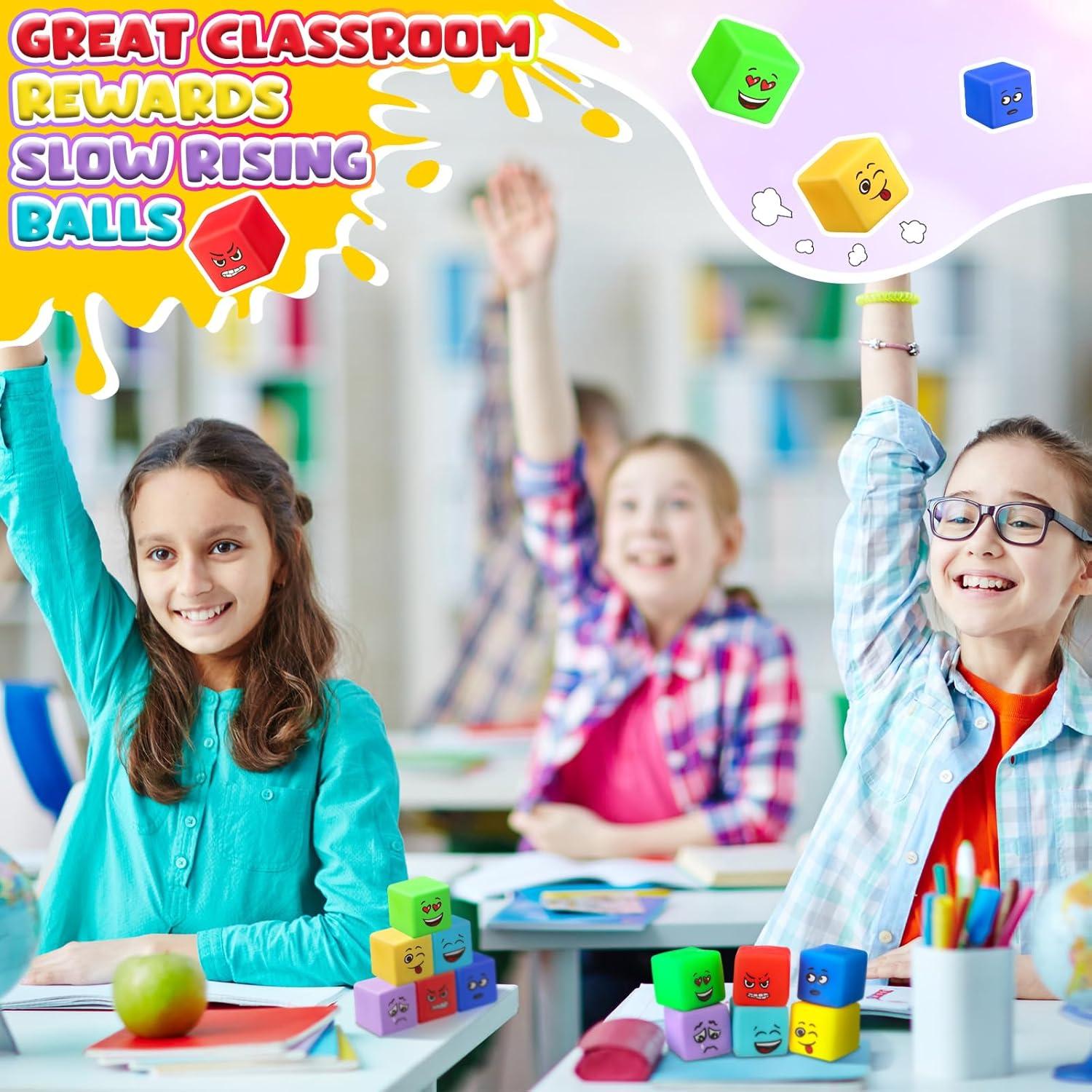 Cubo Antiestrés Meooeck 24 Pcs Emoticonos 4x4 cm