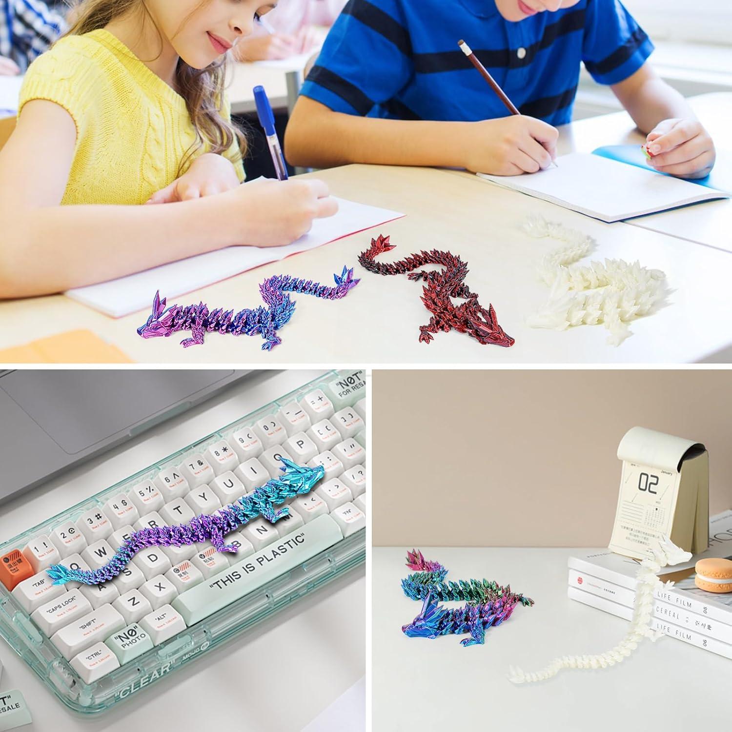 Juguete Antiestrés Dragón Articulado SHUWND 5 Piezas