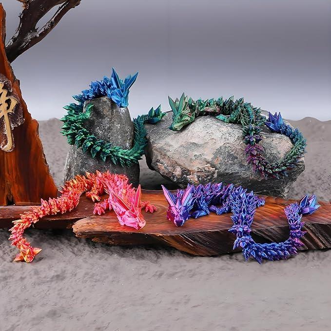 Juguete Antiestrés Dragón Articulado SHUWND 5 Piezas