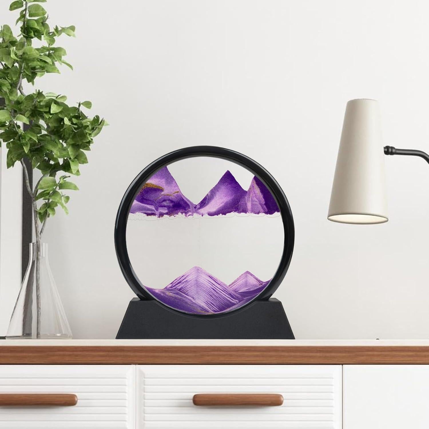 Arte de Arena Móvil Morado Mvxctfi 3D 17.78 cm Decoración
