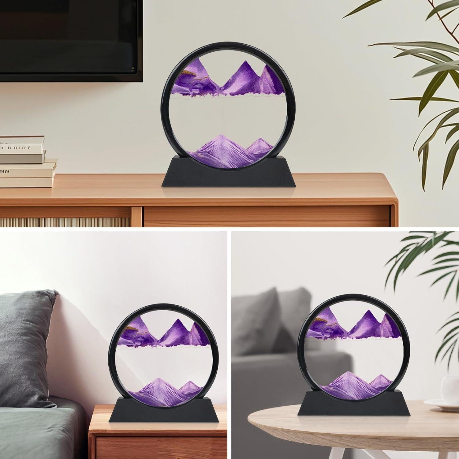 Arte de Arena Móvil Morado Mvxctfi 3D 17.78 cm Decoración