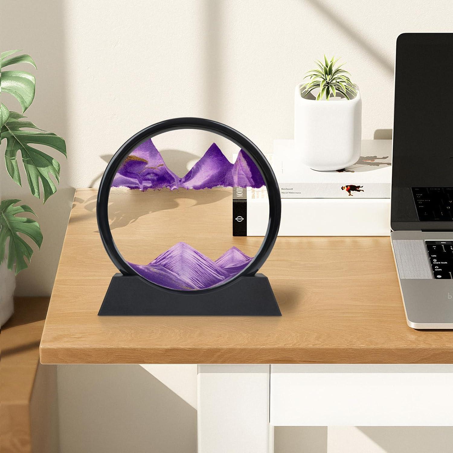 Arte de Arena Móvil Morado Mvxctfi 3D 17.78 cm Decoración