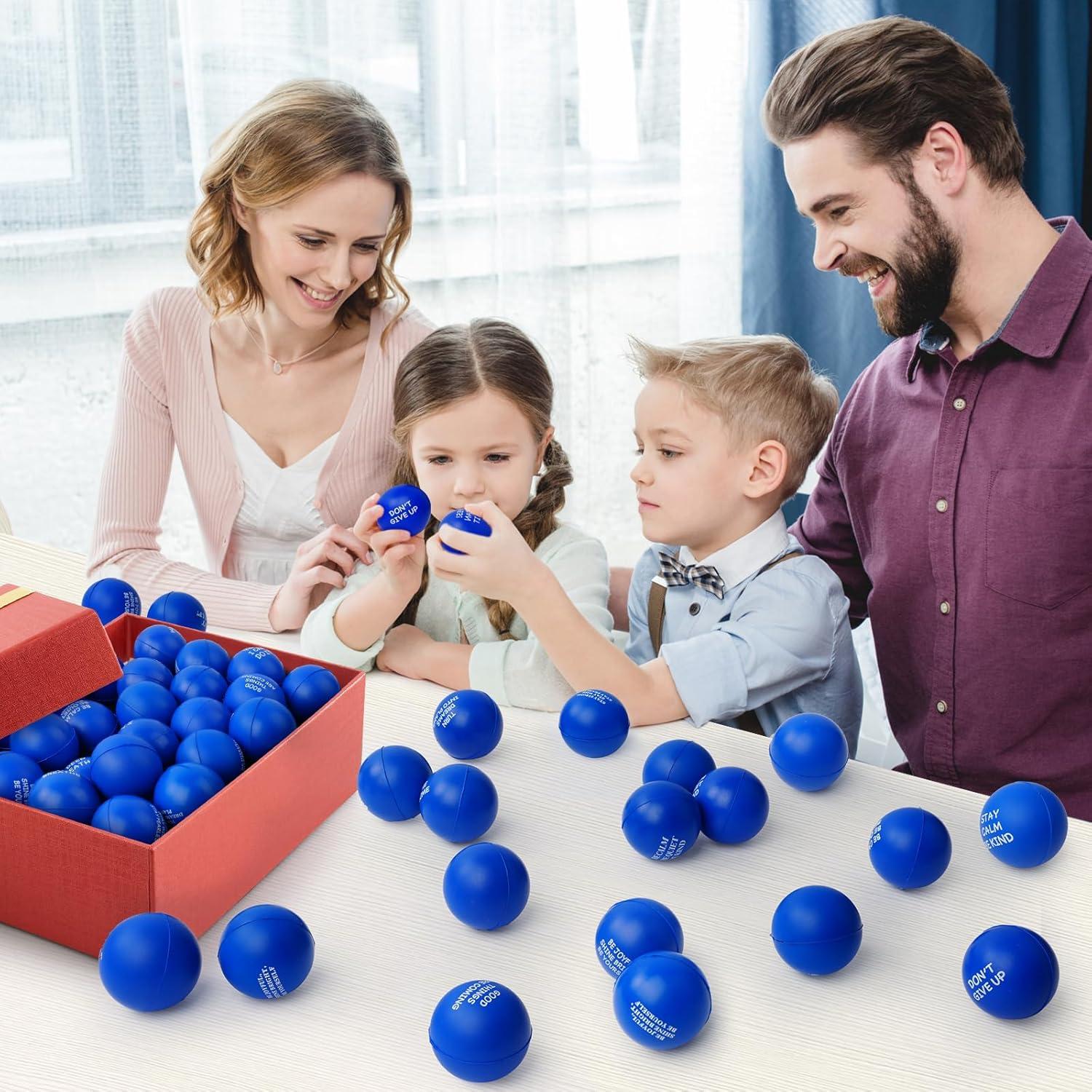 100 Pelotas Antiestrés Motivacionales SHQDD - Alivio para Adultos y Niños